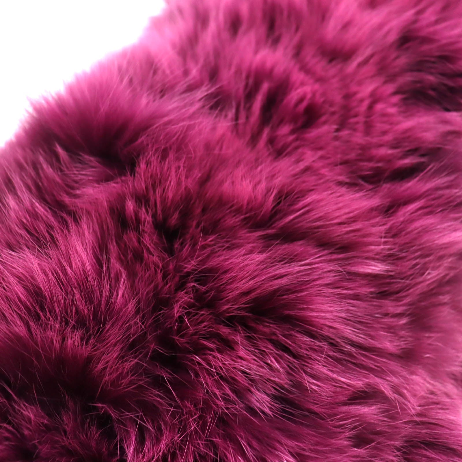 LOEWE Fox Fur Shawl Purple Women