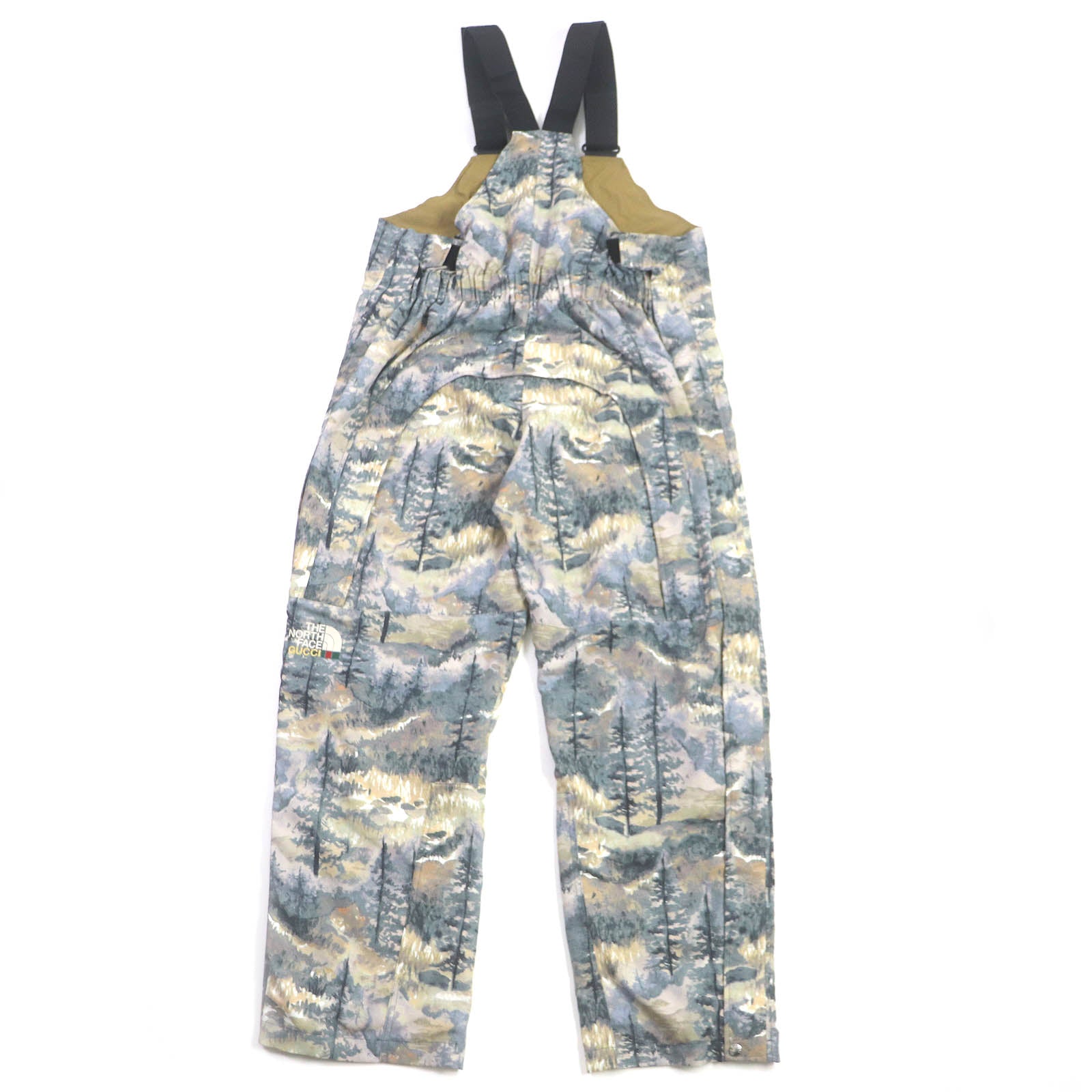 Gucci Nylon Forest Print Logo Overalls Multicolor L