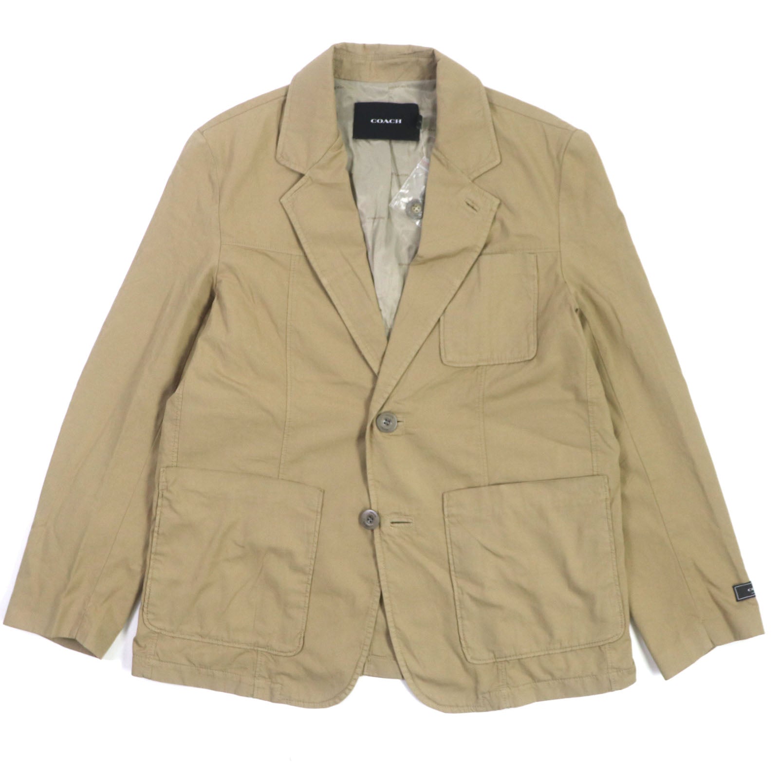 COACH Casual Lightweight Blazer Beige M