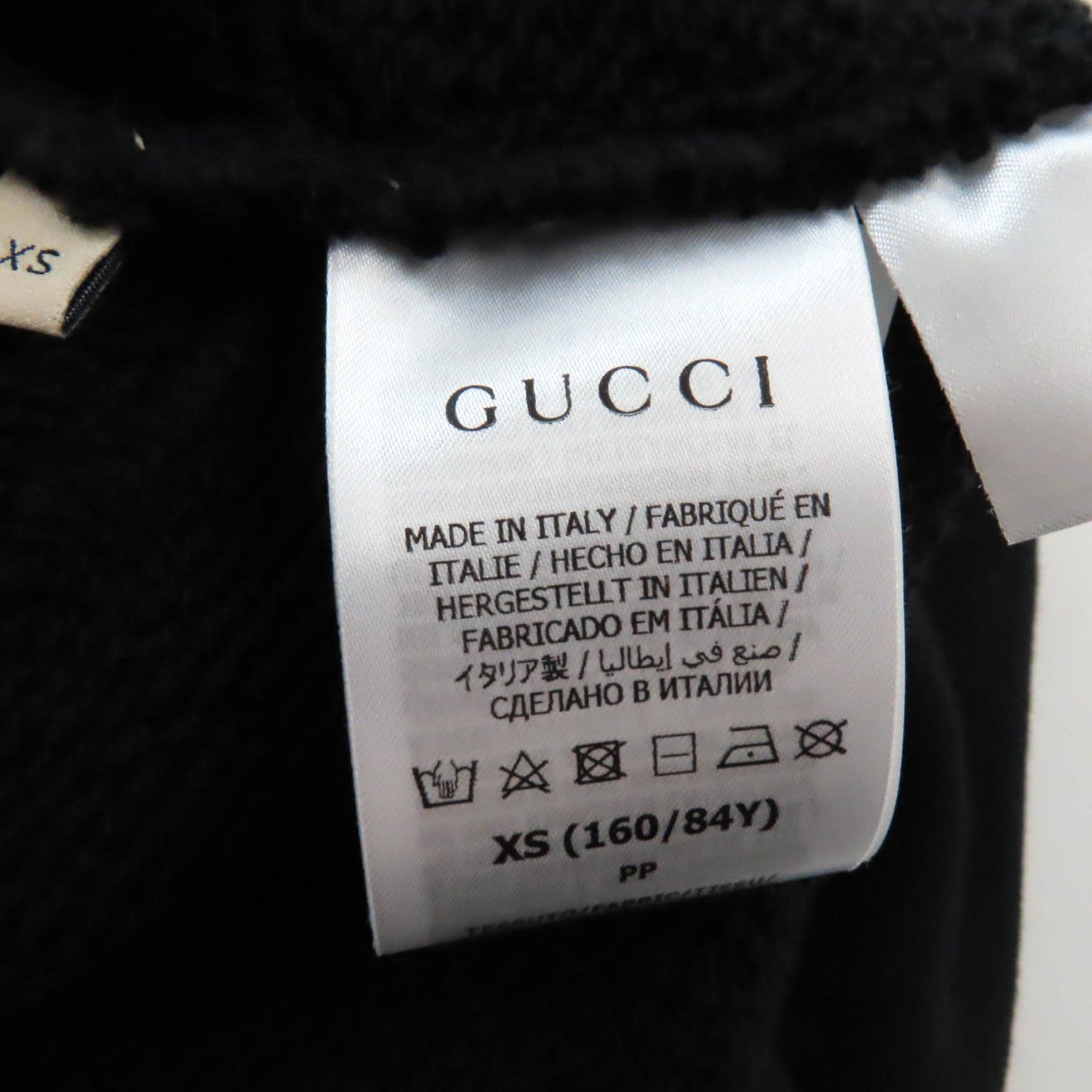 GUCCI Cotton Hoodie Parker Black XS Women