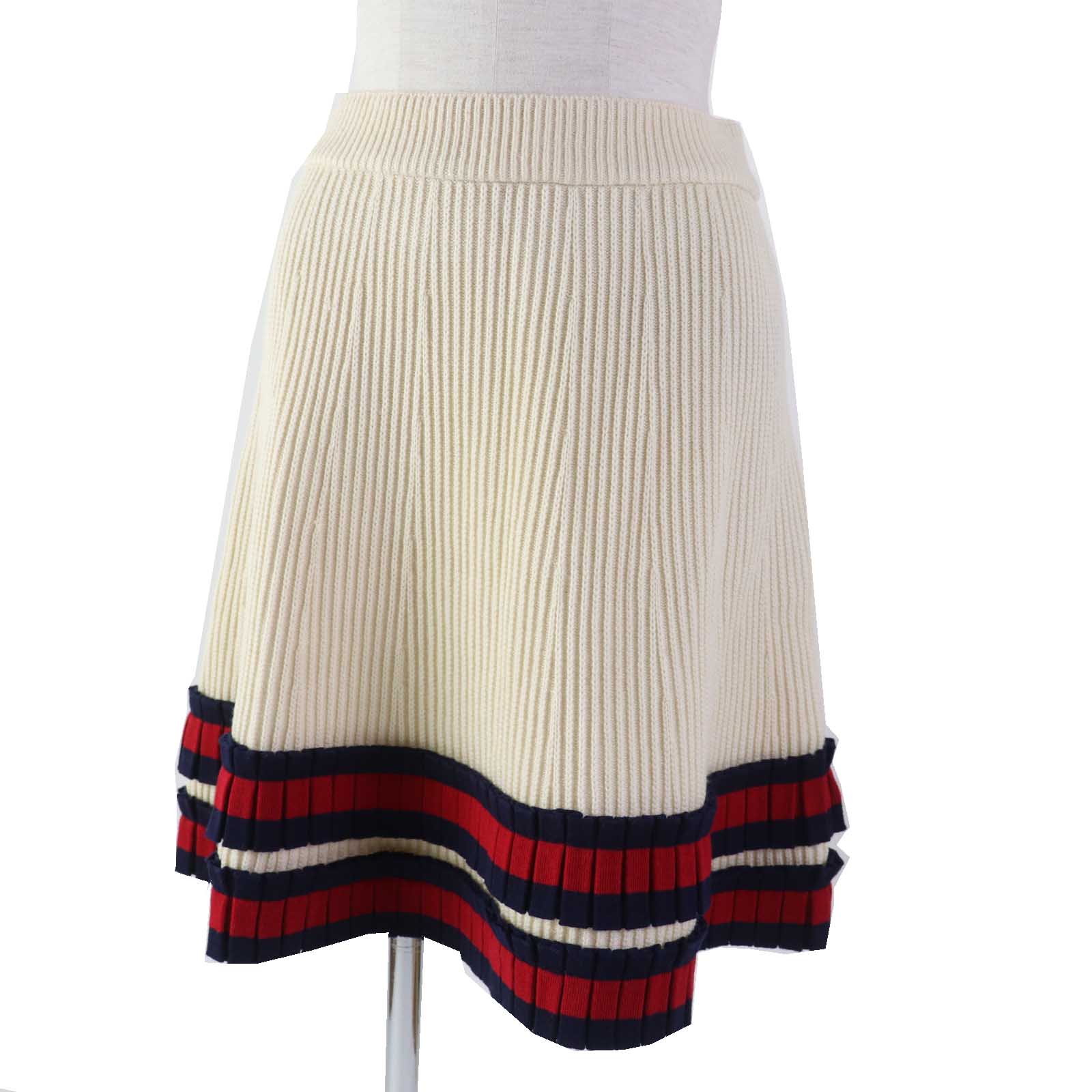 Gucci Wool Knit Pleated Skirt Women