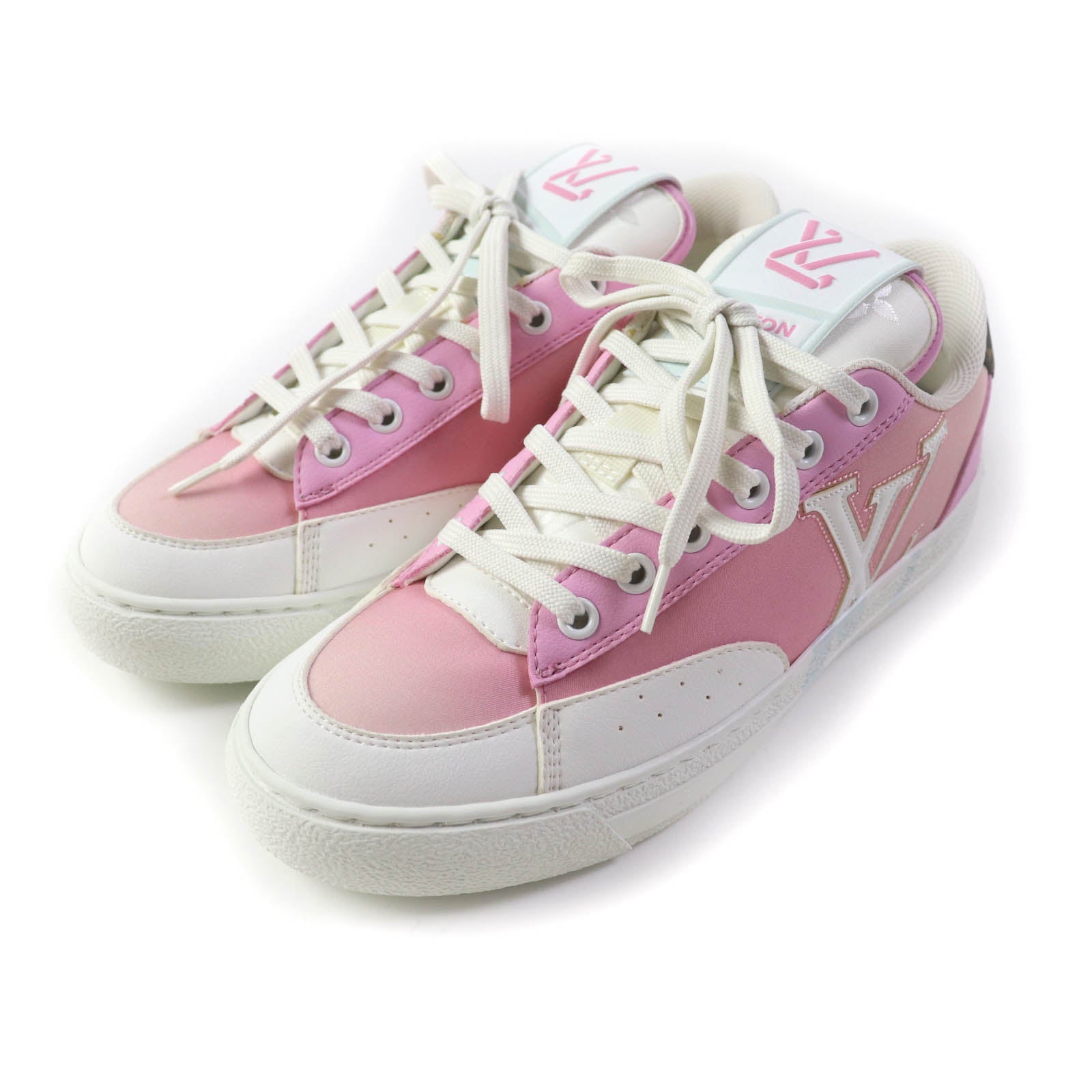 Louis Vuitton Charlie Line LV Logo Sneakers Pink