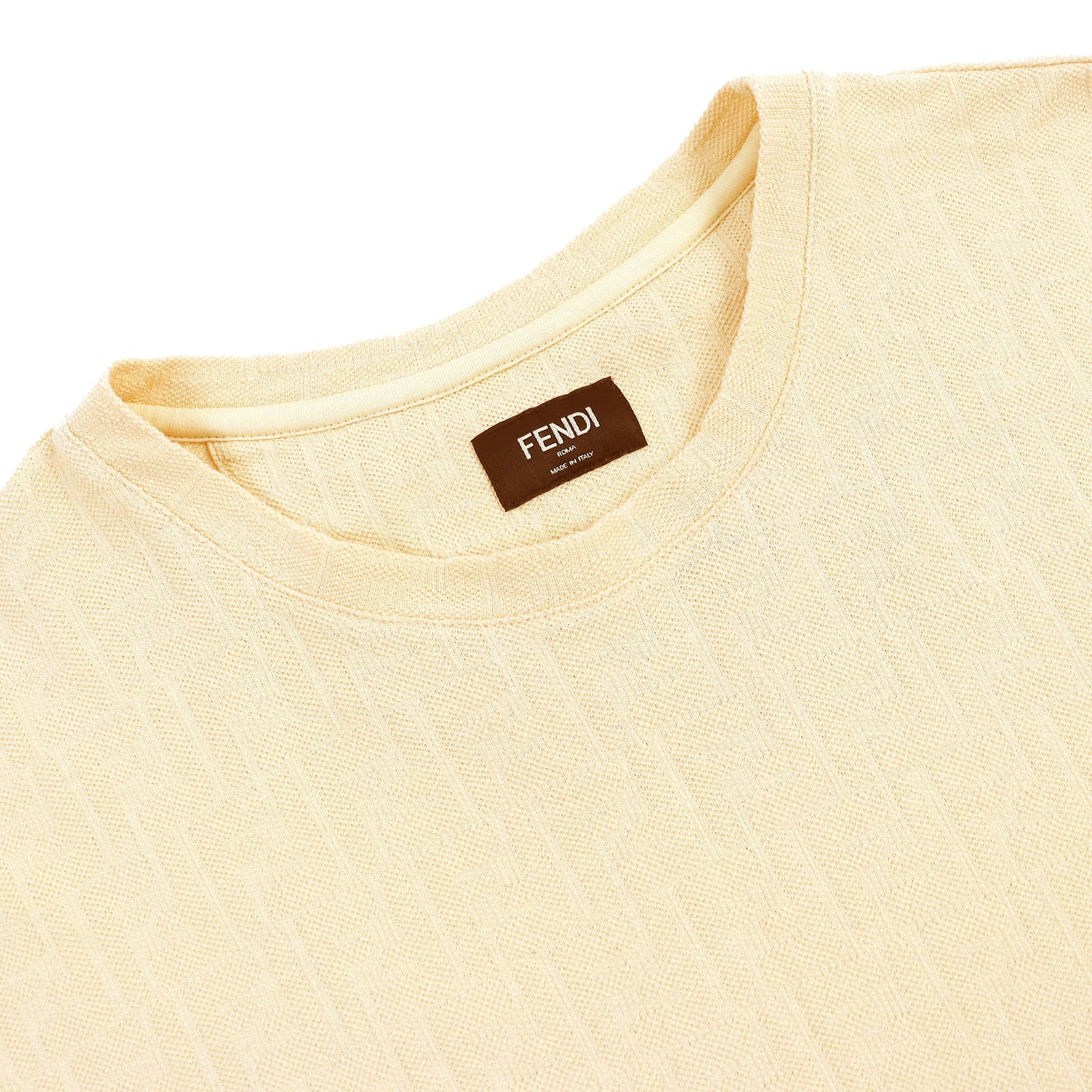 Fendi FF Logo Zucca T-shirt Beige M