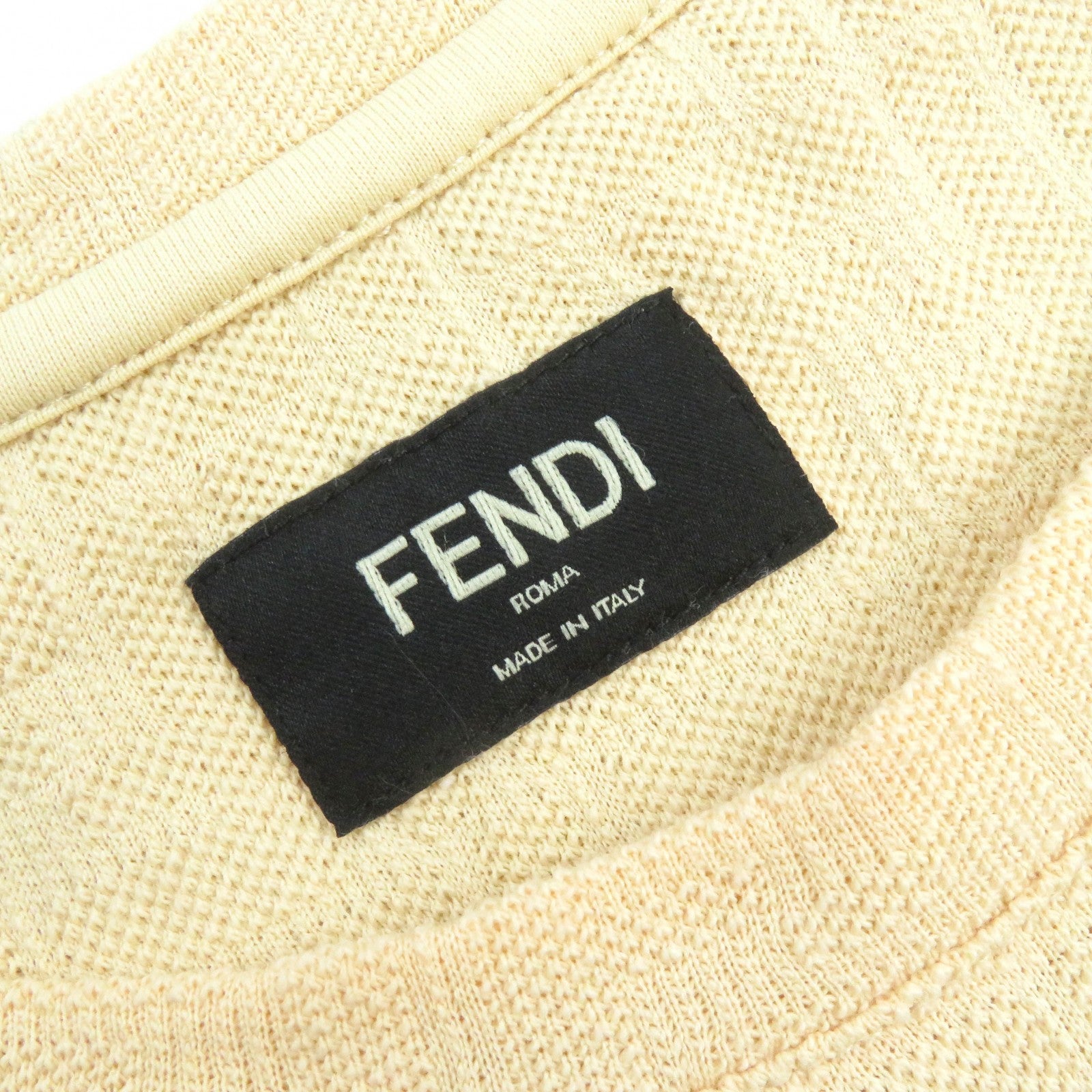 Fendi FF Logo Zucca T-shirt Beige M