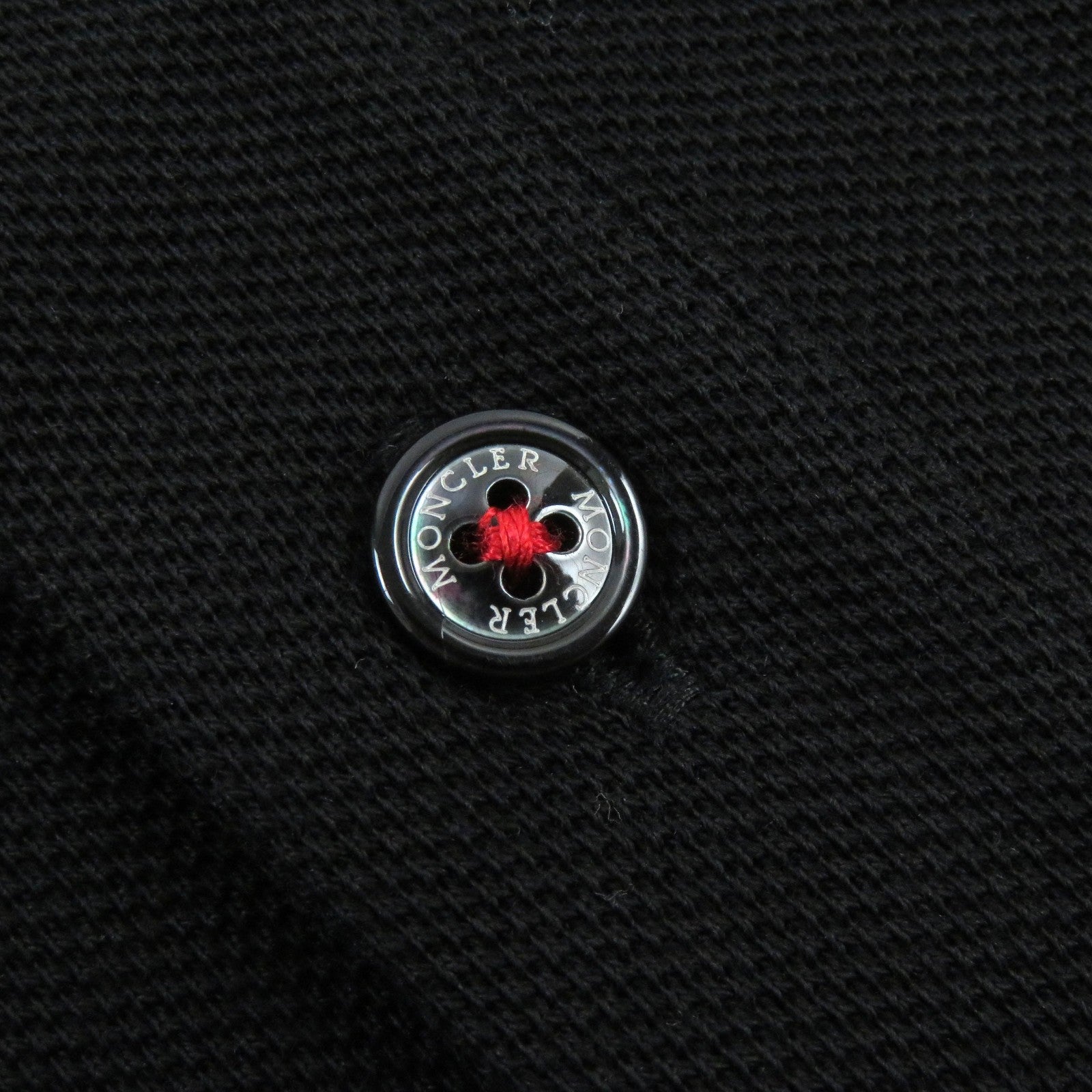 Moncler Cotton Polo Shirt Black S