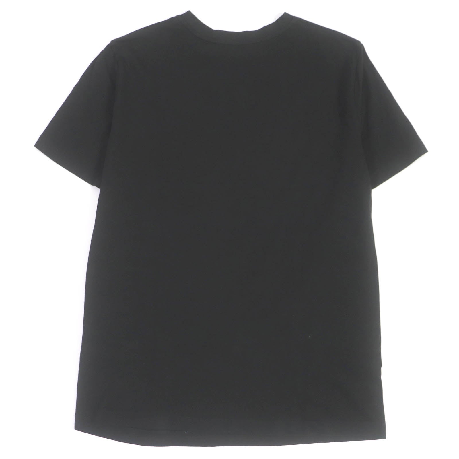 Moncler Cotton Logo Patch Crew Neck T-Shirt Black L