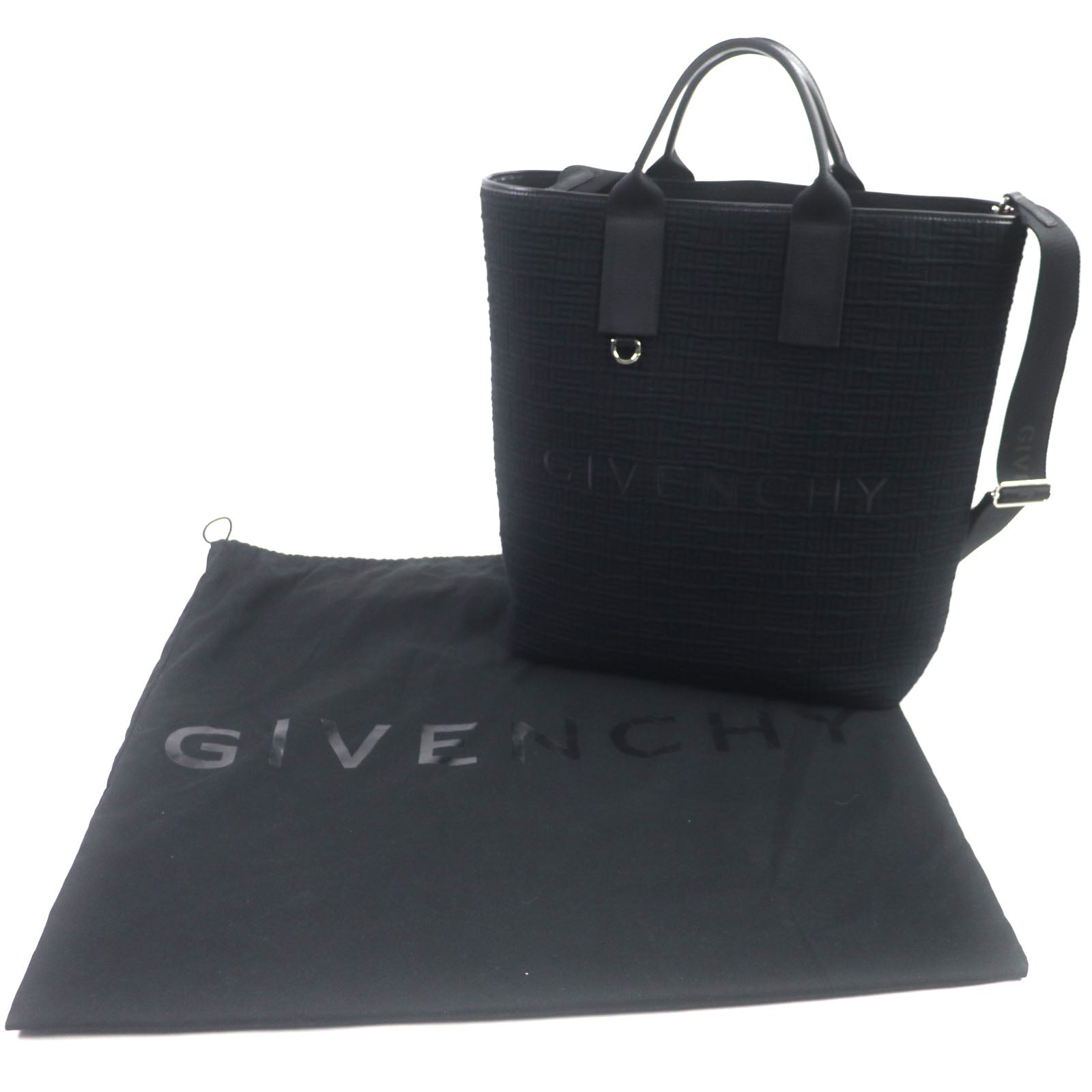 Givenchy G ESSEN TIALS 2WAY Canvas Leather Tote Bag