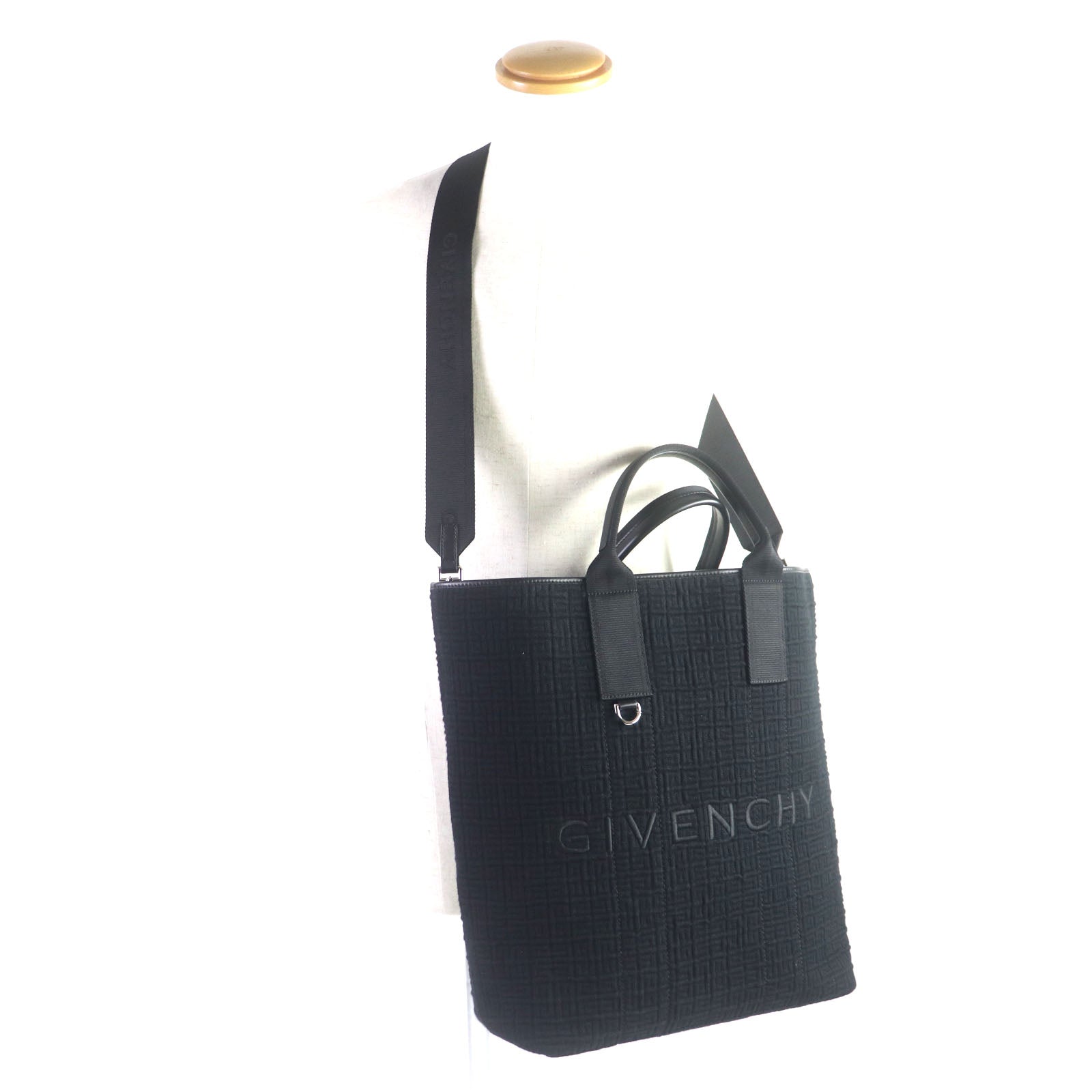 Givenchy G ESSEN TIALS 2WAY Canvas Leather Tote Bag