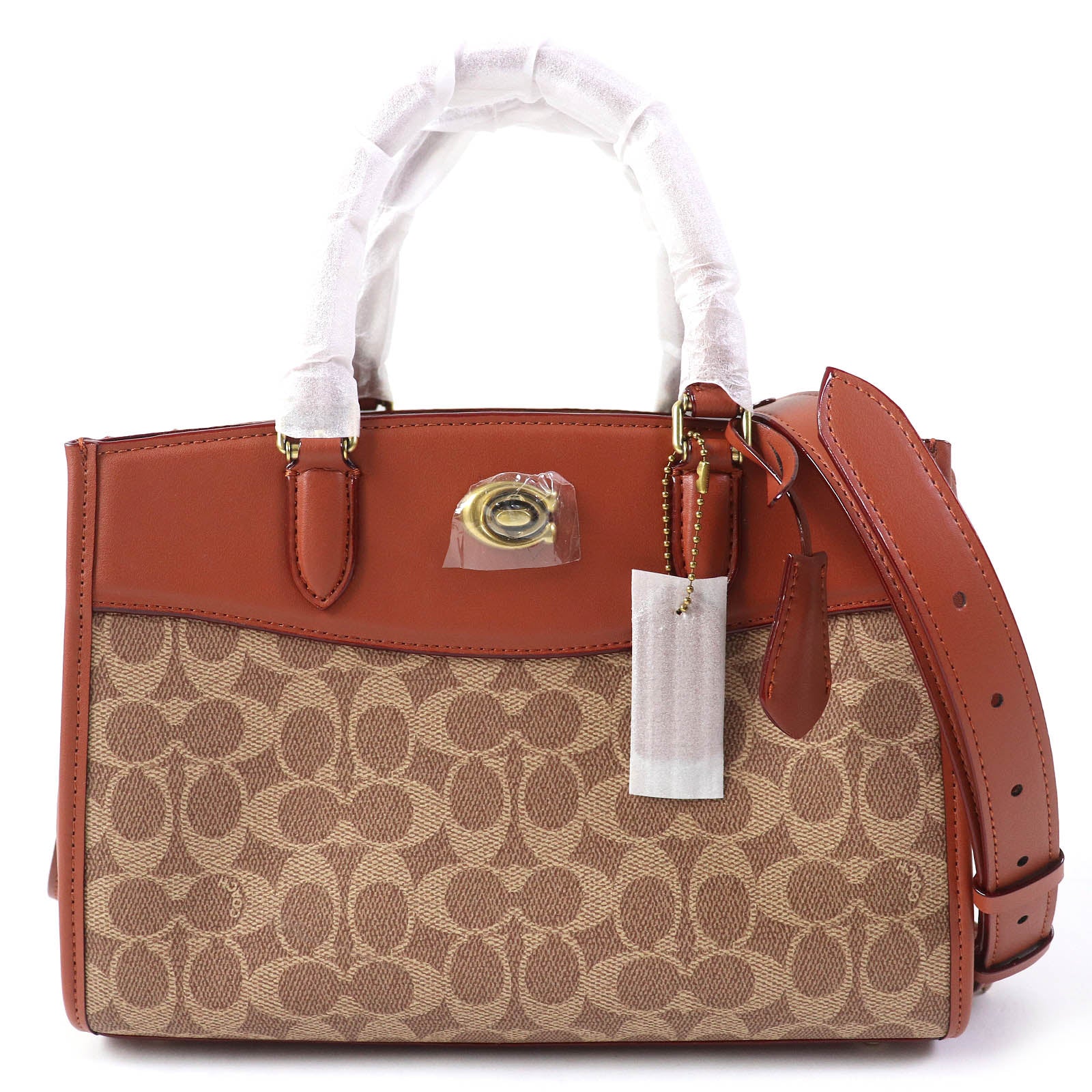 COACH Brook Carryall Signature Canvas 2WAY Tote Bag