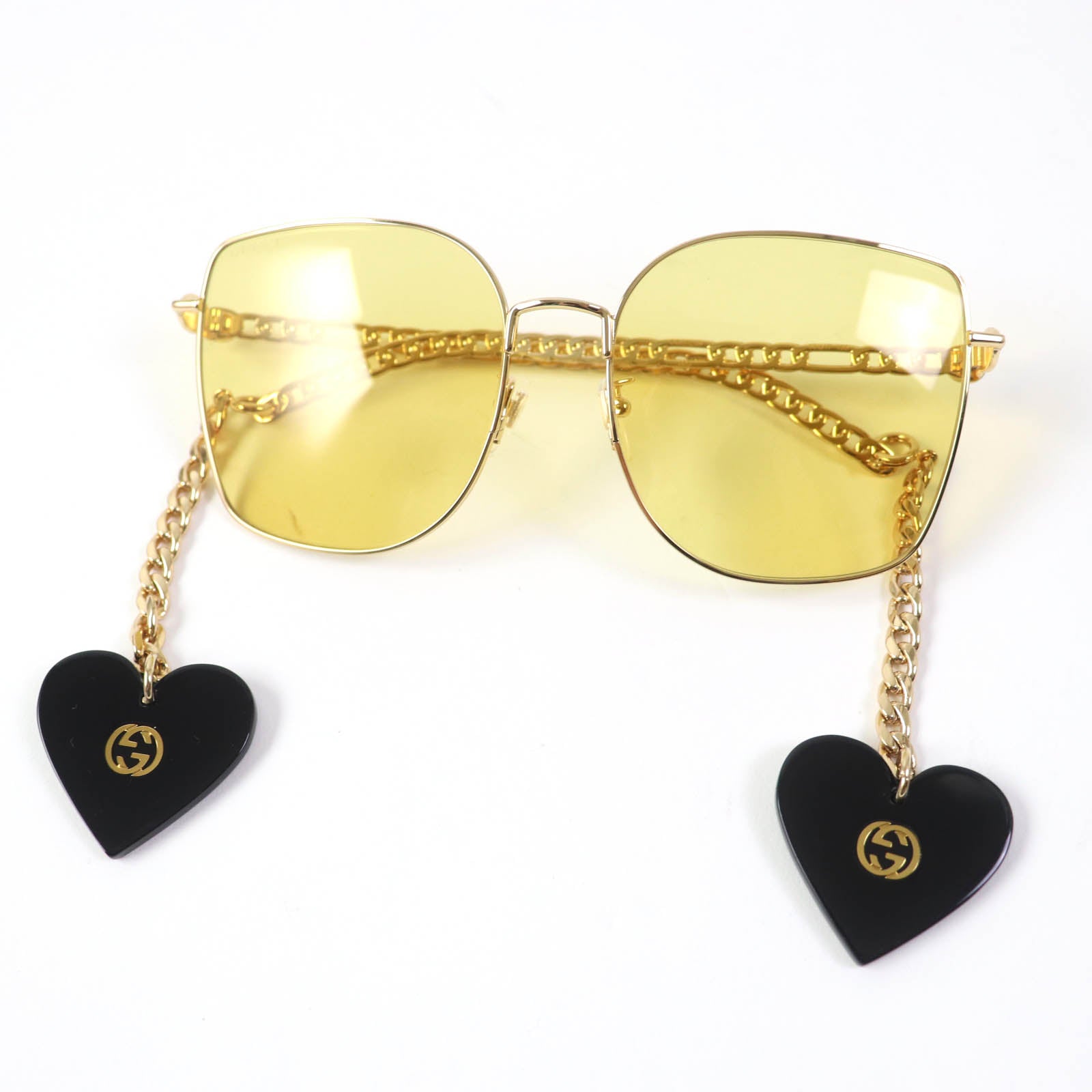 Gucci GG0721S Sunglasses Gold Yellow Women