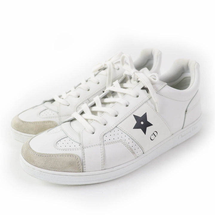 Dior Star Leather Low Cut Sneakers White