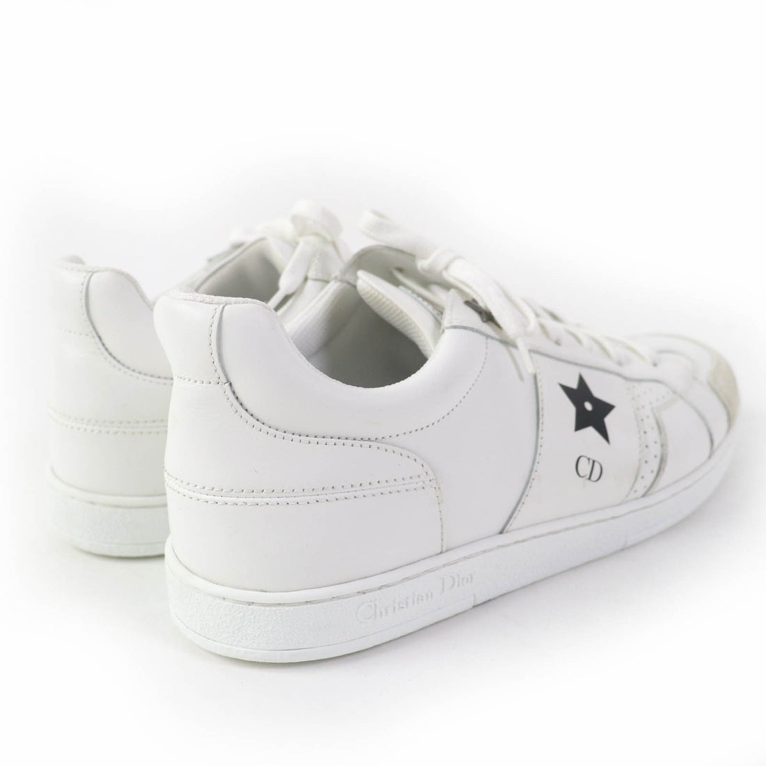 Dior Star Leather Low Cut Sneakers White