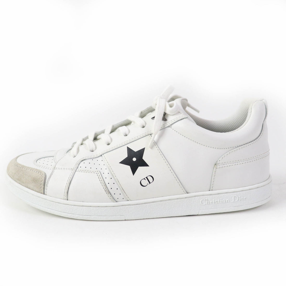 Dior Star Leather Low Cut Sneakers White