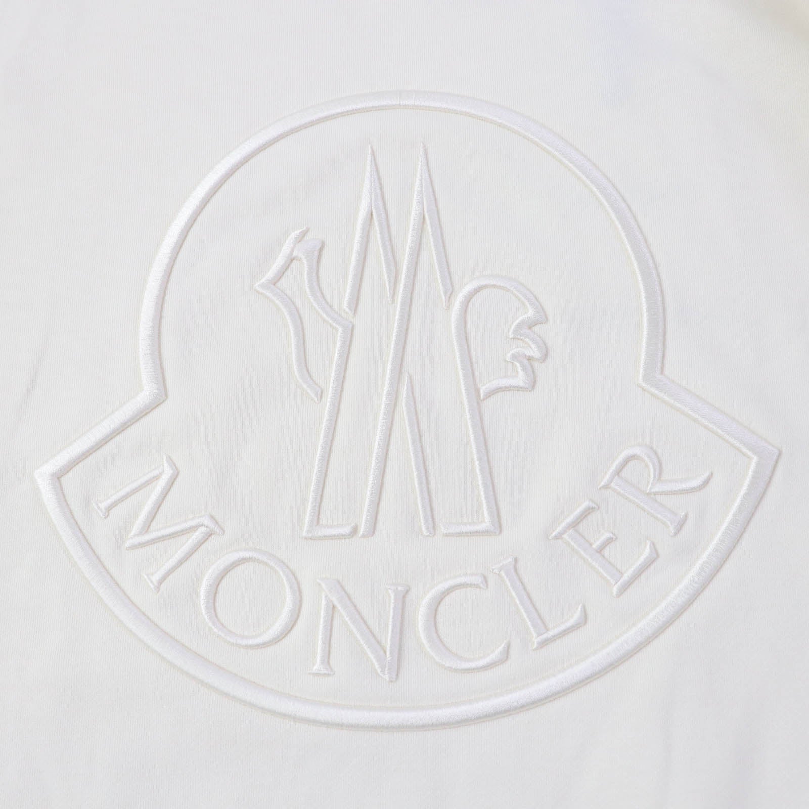 Moncler FELPA Cotton Nylon Embroidered Sweatshirt S