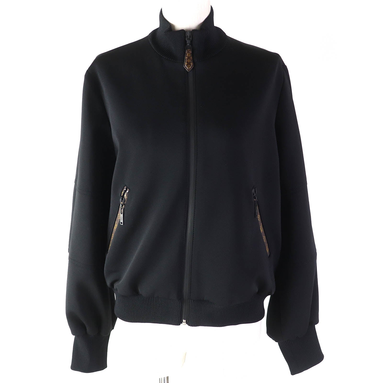 Louis Vuitton Monogram Zip Jacket Blouson Black Women