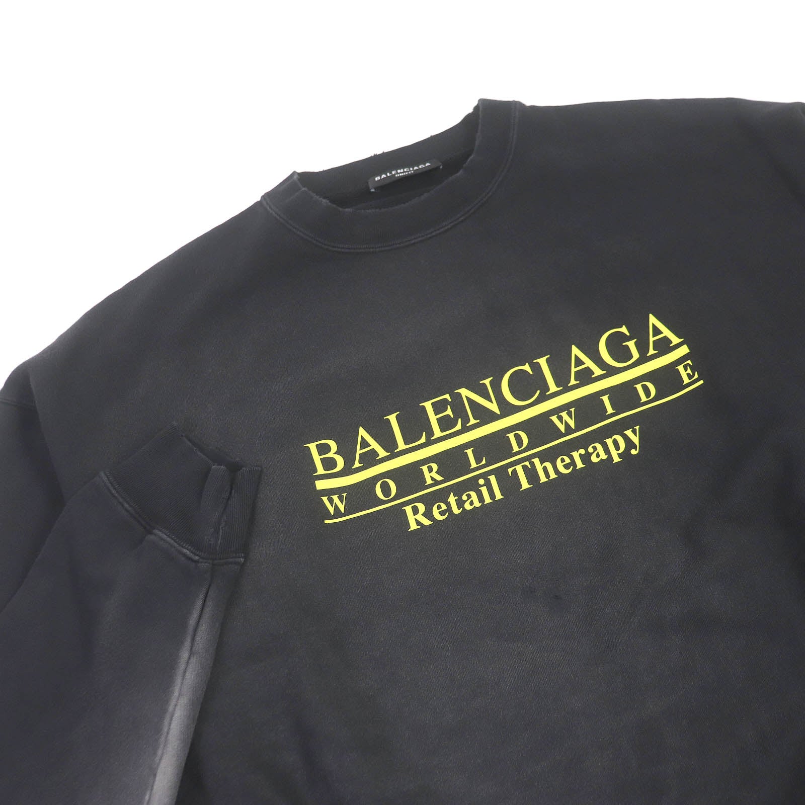 Balenciaga Distressed Oversized Sweatshirt XS