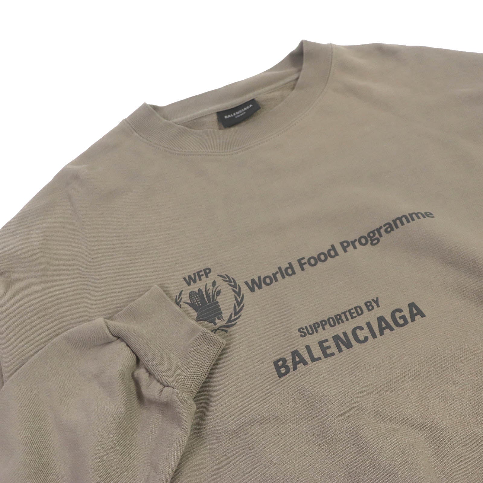 Balenciaga WFP Oversized Sweatshirt Beige S