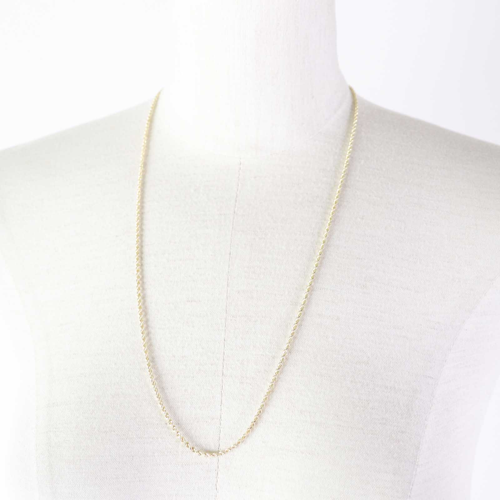 10K Yellow Gold Rope Necklace 7.9g