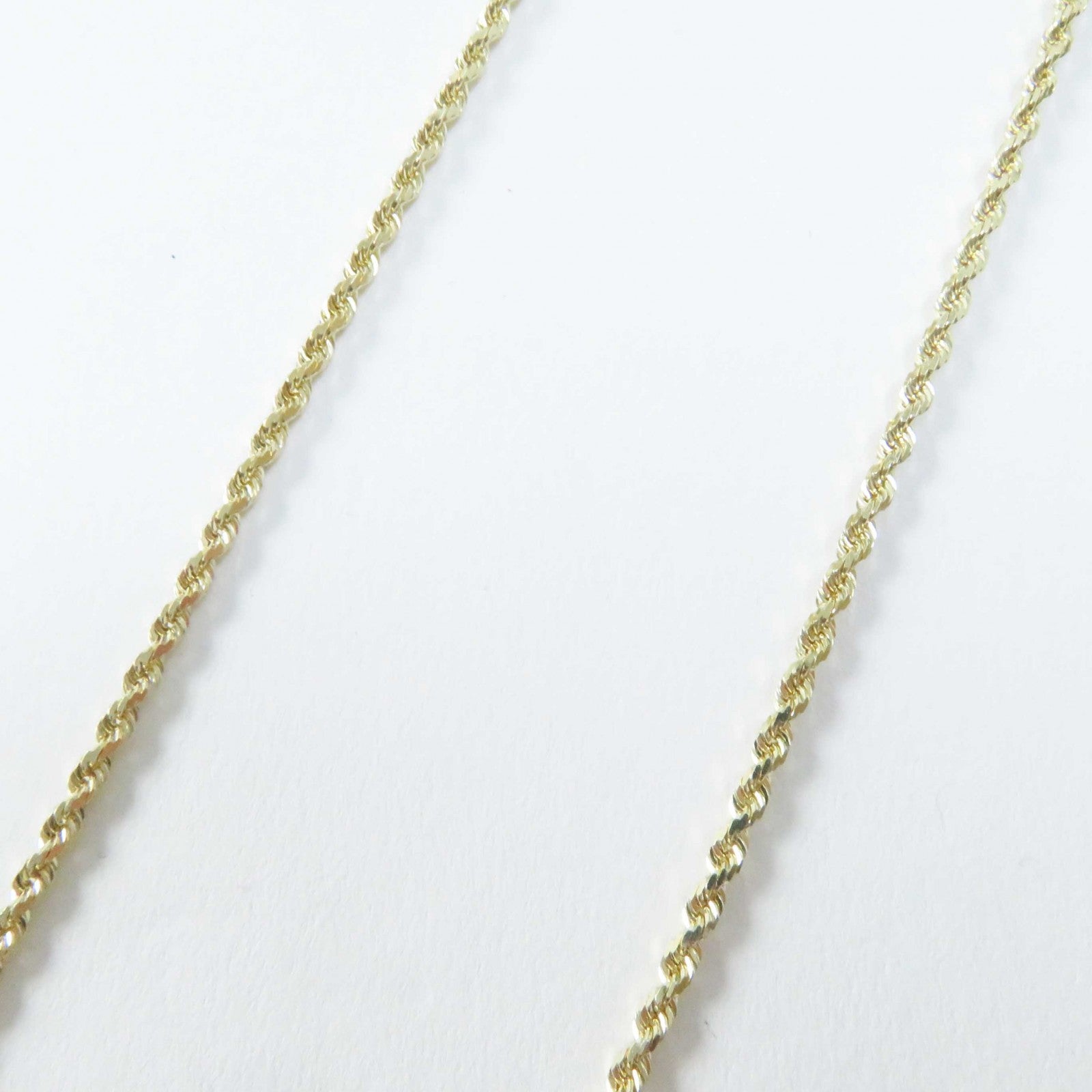 10K Yellow Gold Rope Necklace 7.9g