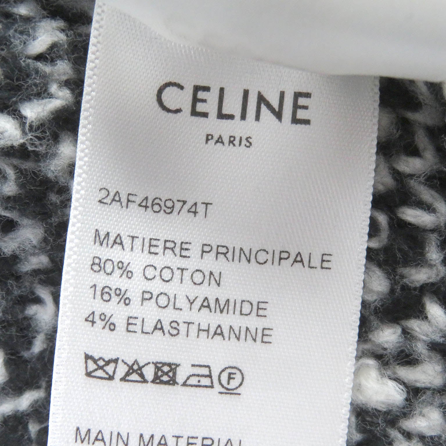 Celine Cotton Nylon Surf Style Knit Sweater S