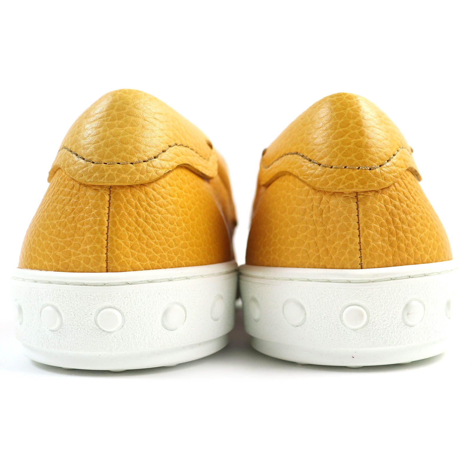 Tod's Leather Moccasins Yellow Size 10