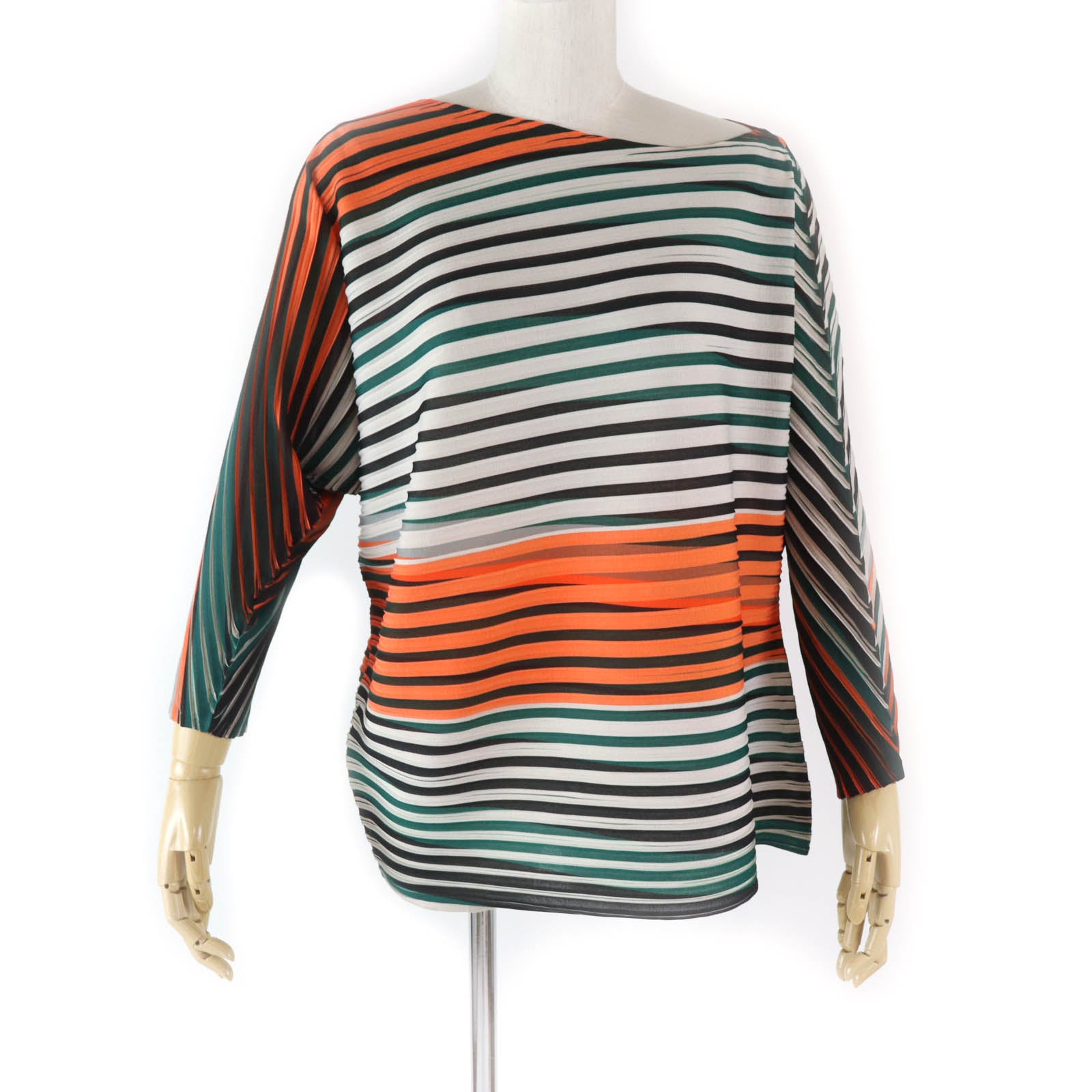 Issey Miyake Pleated Dolman Sleeve Pullover