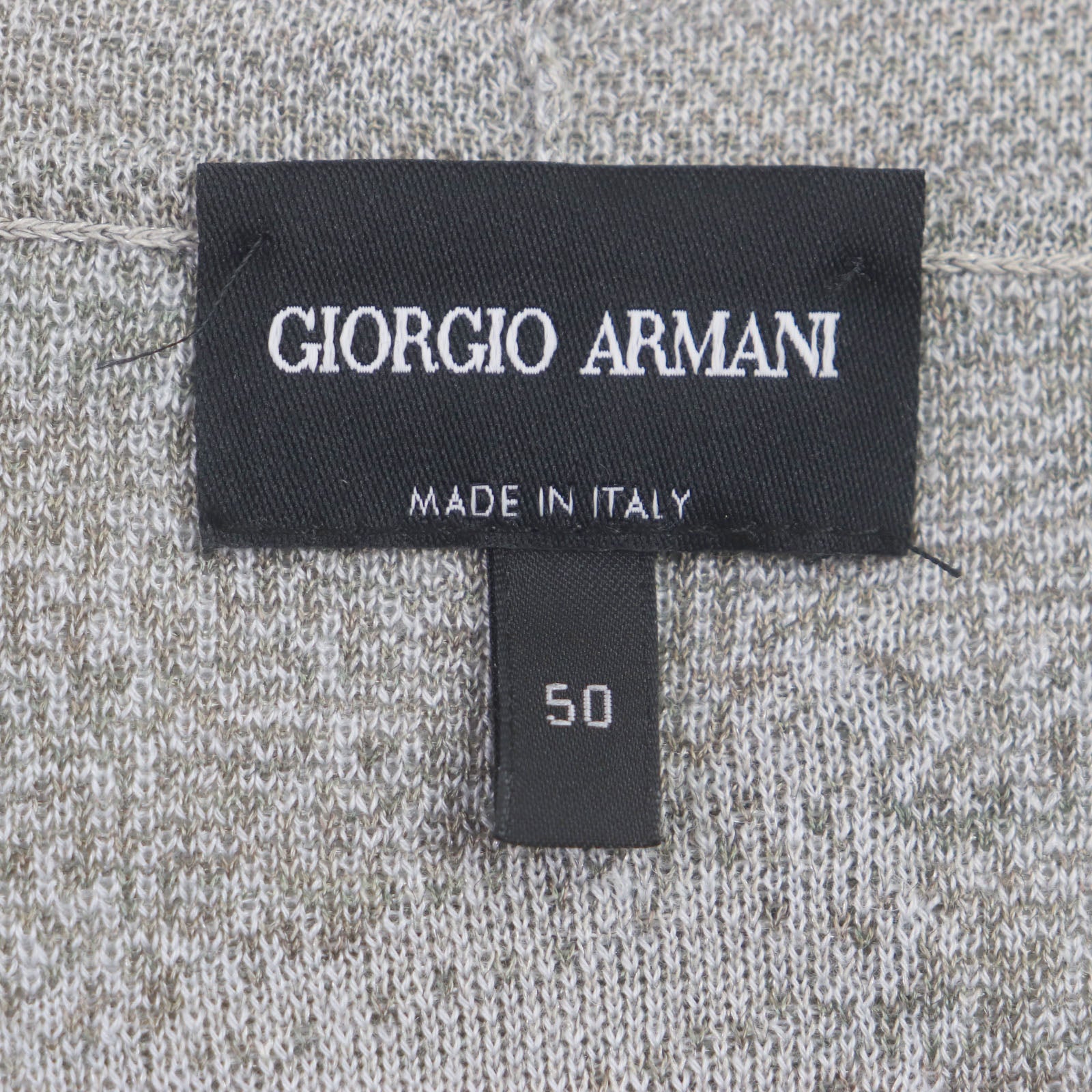 Giorgio Armani Floral Knit Sweater Khaki Beige