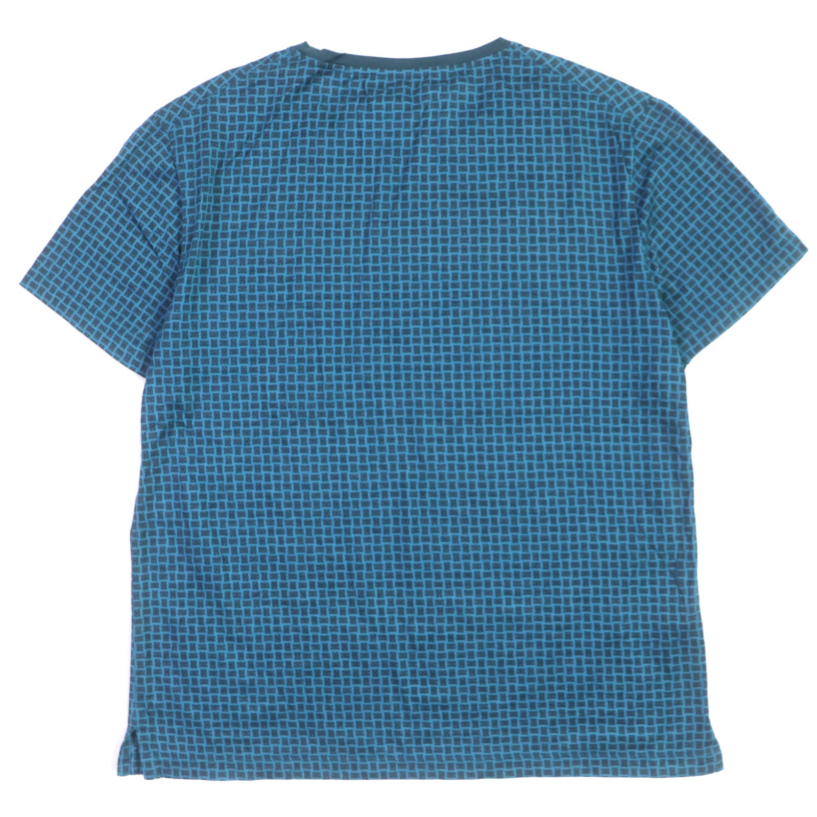 Hermes H Logo Cotton T-shirt Blue M