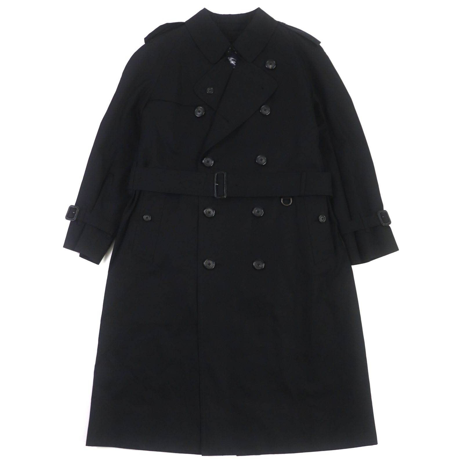 Burberry Trench Coat Black Cashmere Blend