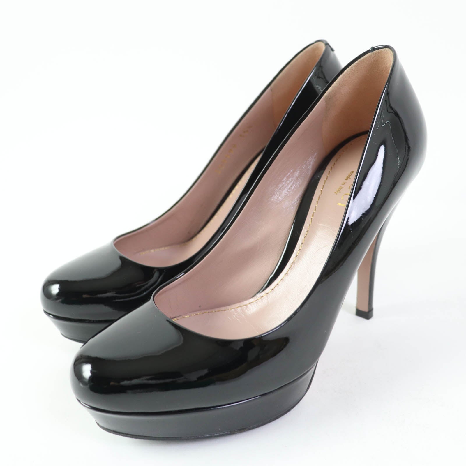 Gucci Patent Leather Pumps Black 35.5