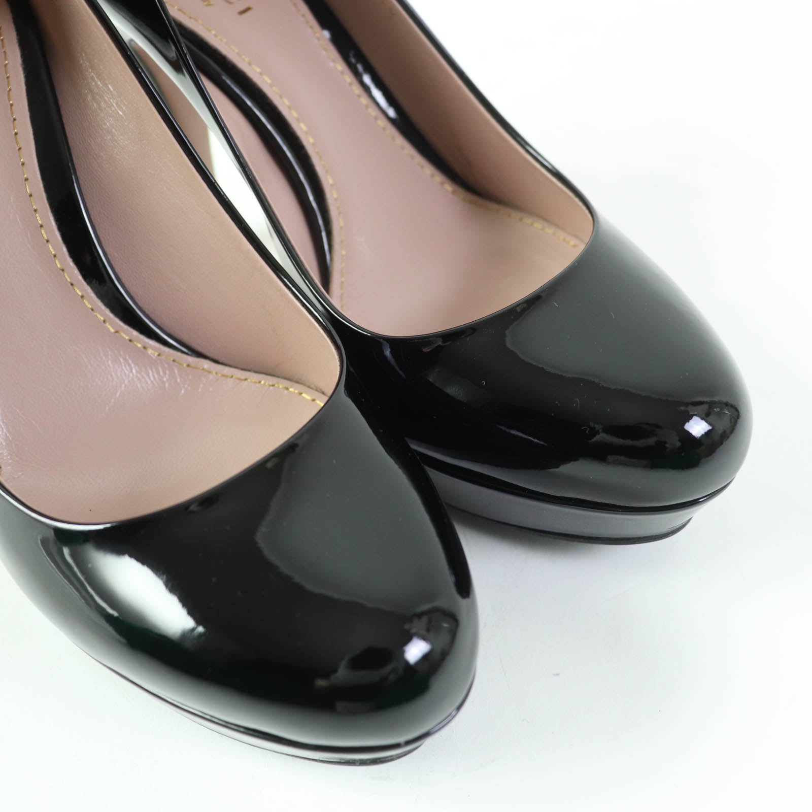 Gucci Patent Leather Pumps Black 35.5