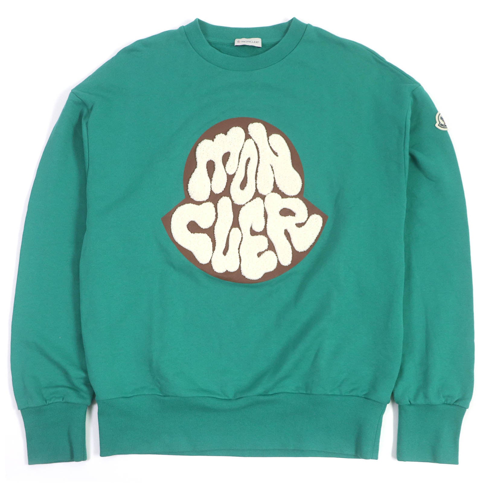 Moncler 3D Logo Crew Neck Sweatshirt Green M