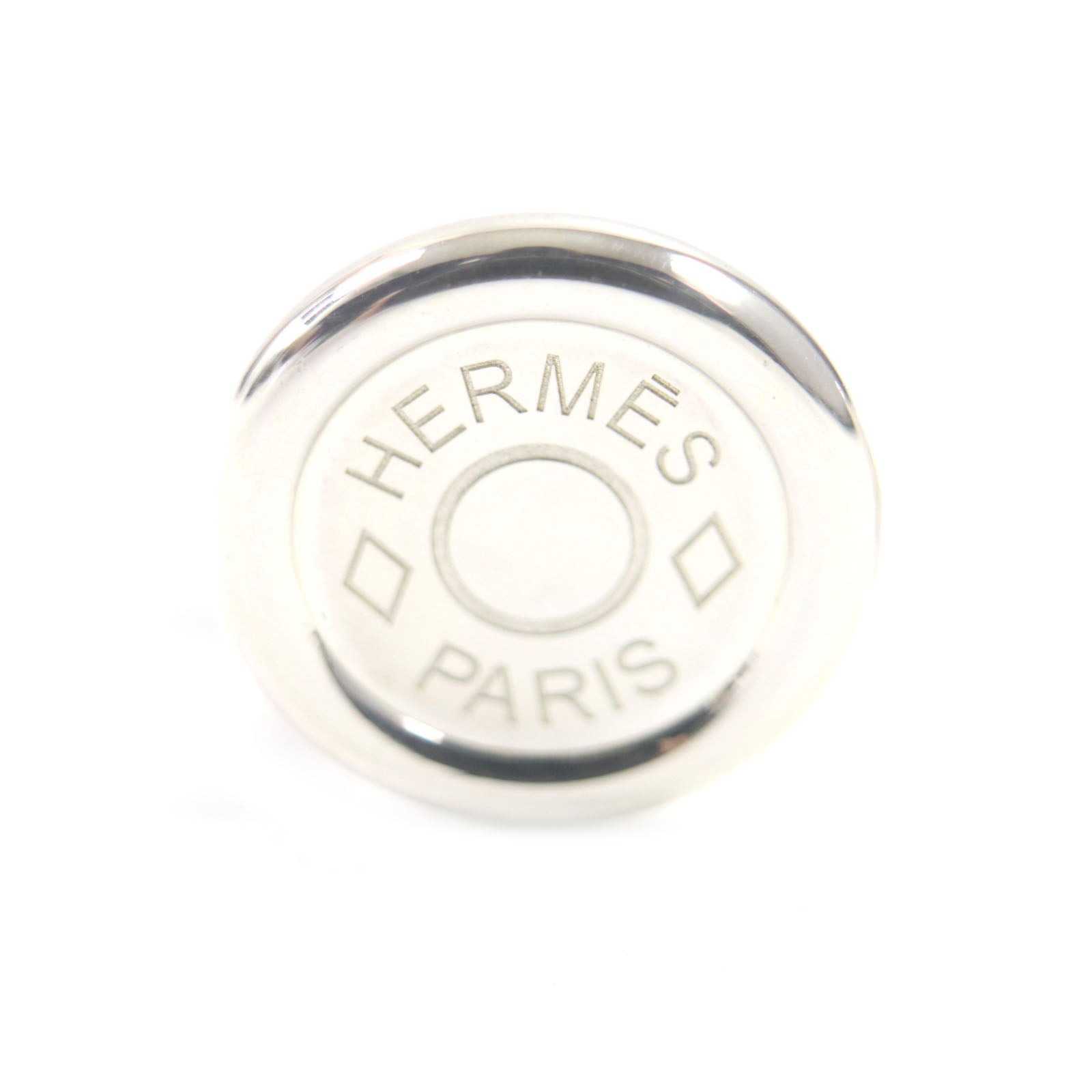 Hermes AG925 Silver Button Cufflinks