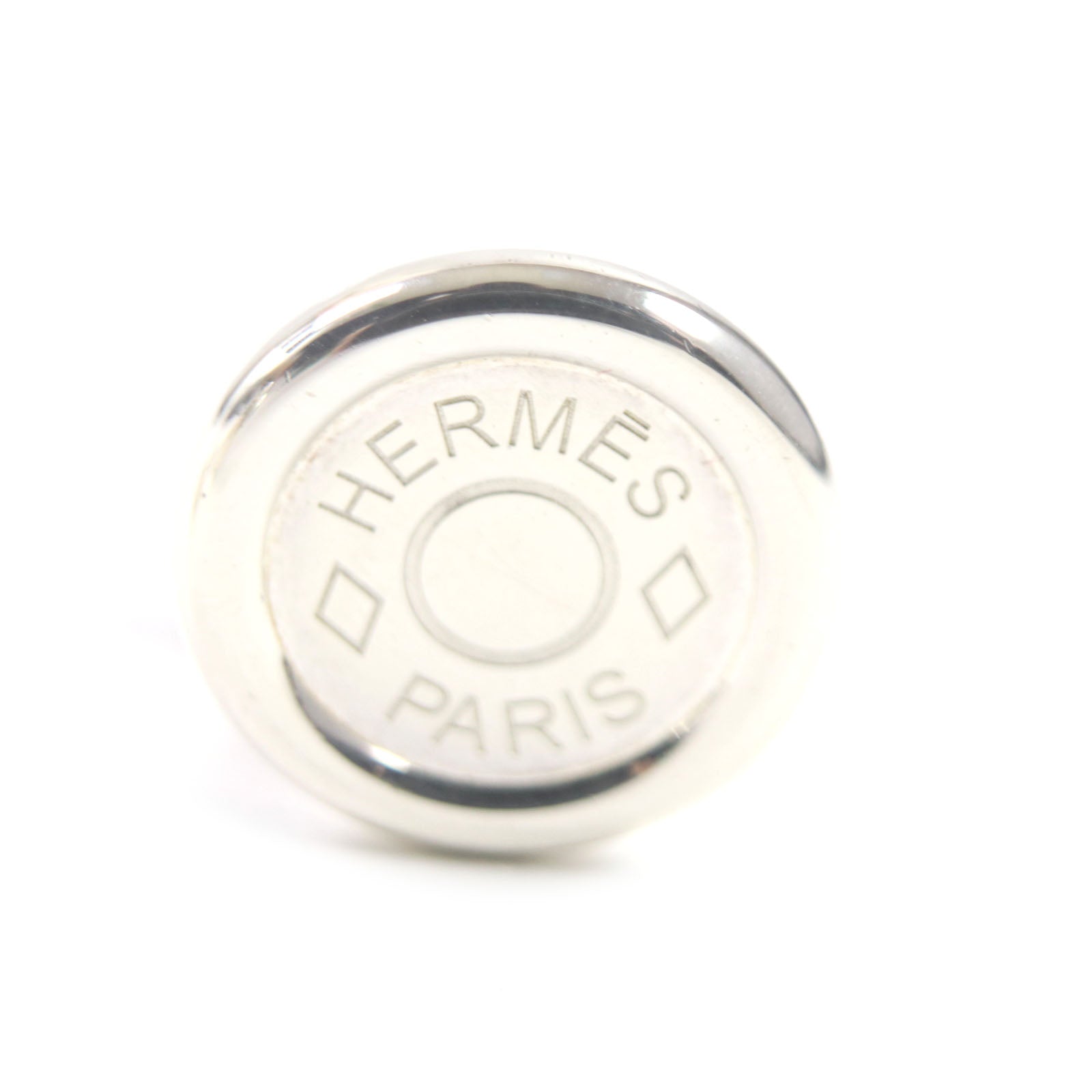 Hermes AG925 Silver Button Cufflinks