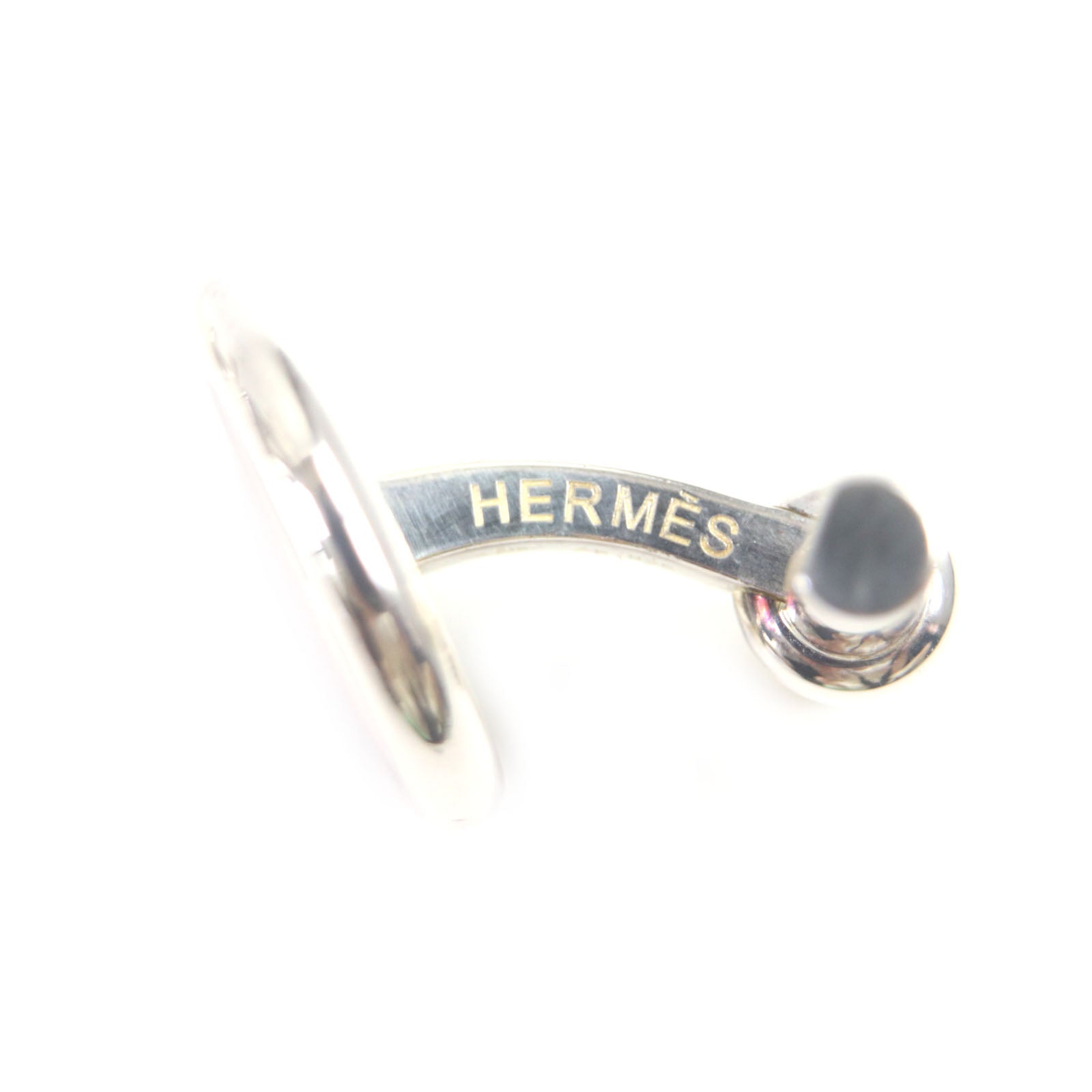 Hermes AG925 Silver Button Cufflinks