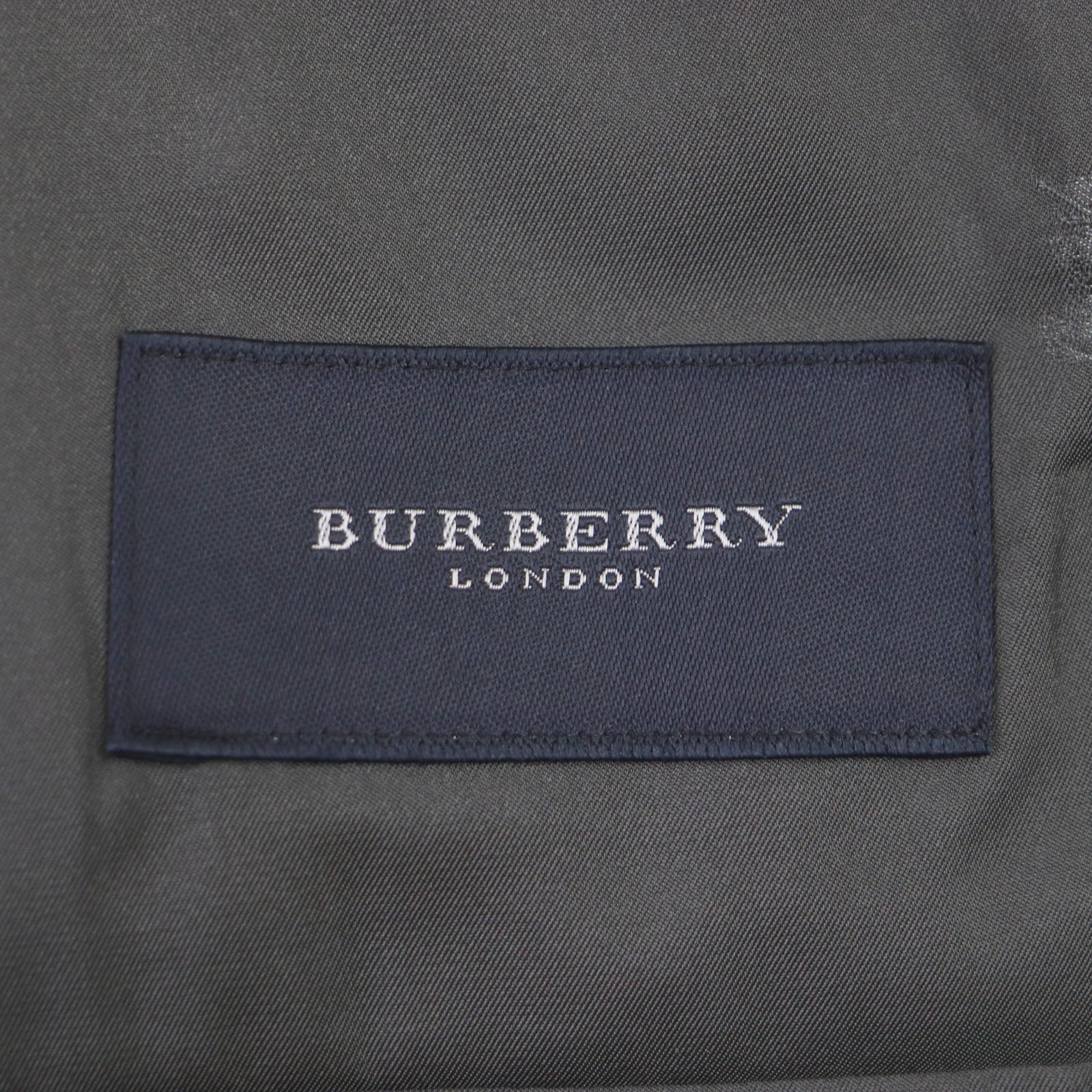 Burberry Wool Silk Herringbone Tailored Jacket Gray