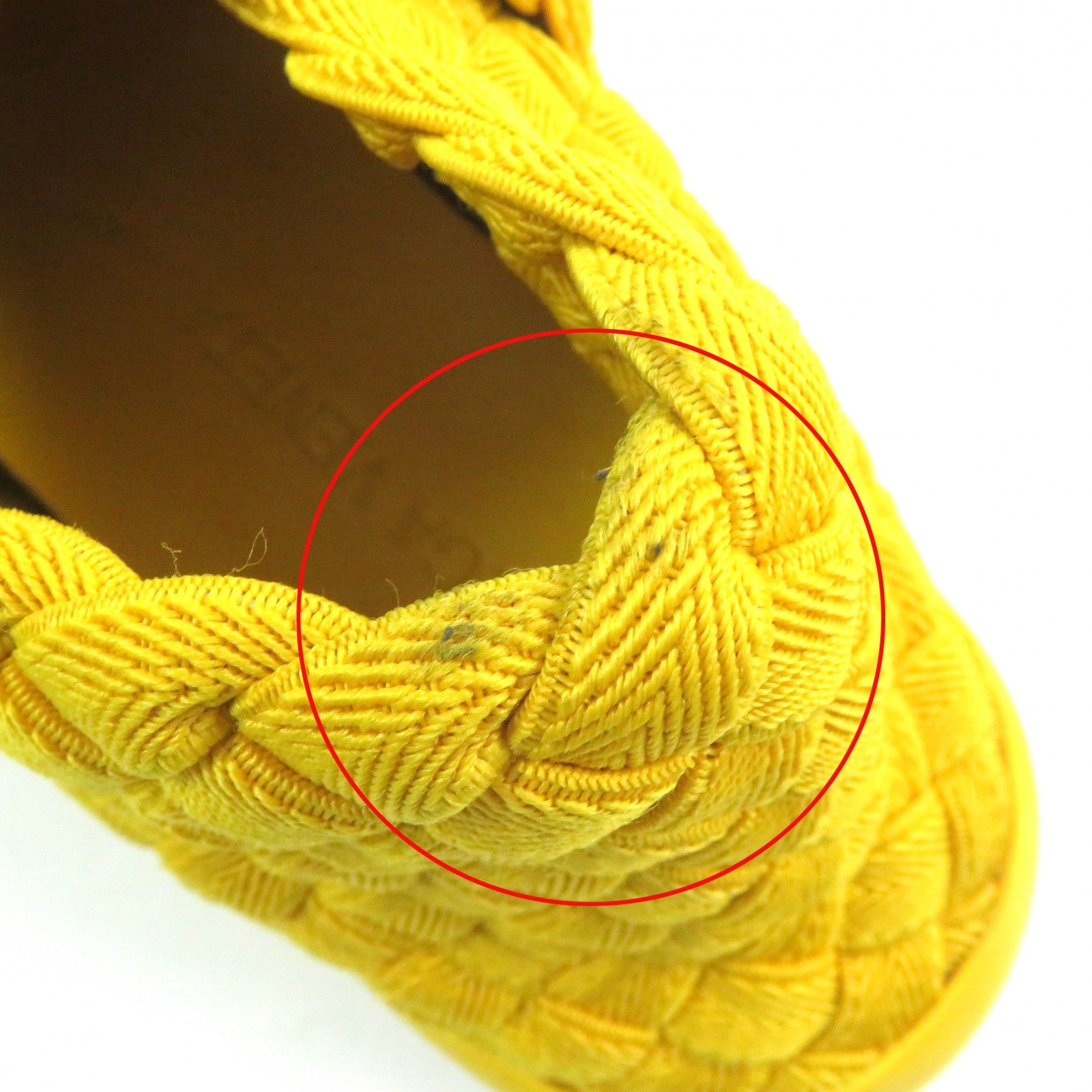 Bottega Veneta Intrecciato Knit Sneakers Yellow 41