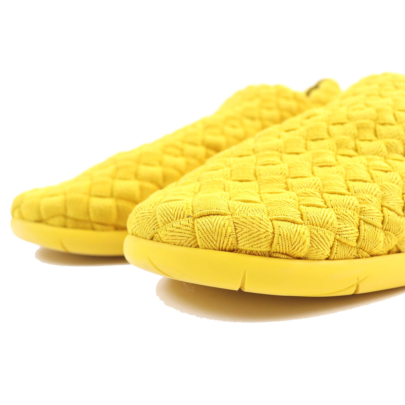 Bottega Veneta Intrecciato Knit Sneakers Yellow 41