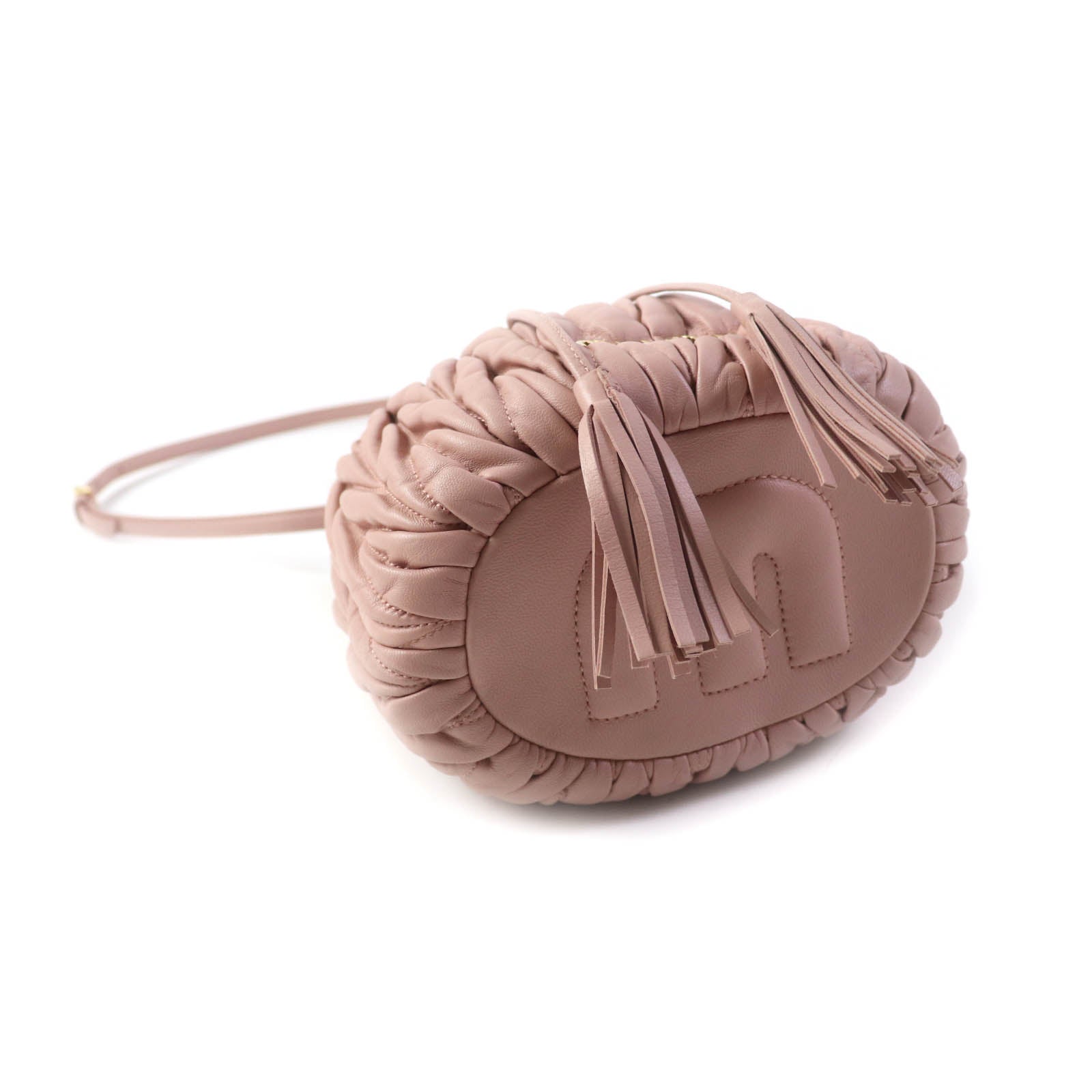 MIUMIU Leather Bucket Shoulder Bag