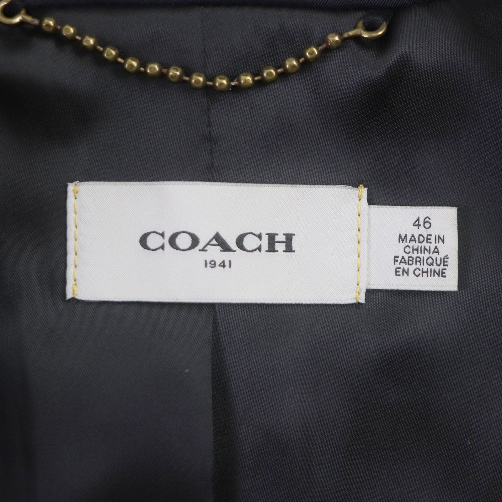 COACH 3WAY Coat Polyester Cotton Jacket Vest