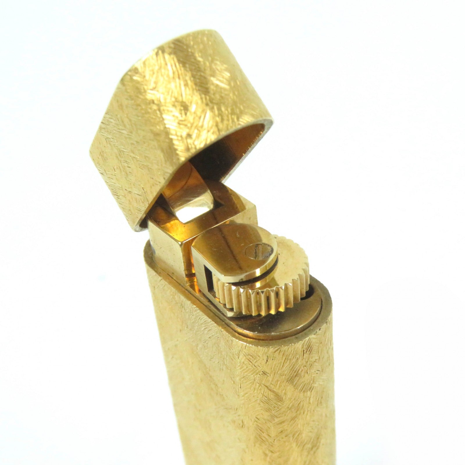 Cartier Oval Pattern Roller Gas Lighter Antique