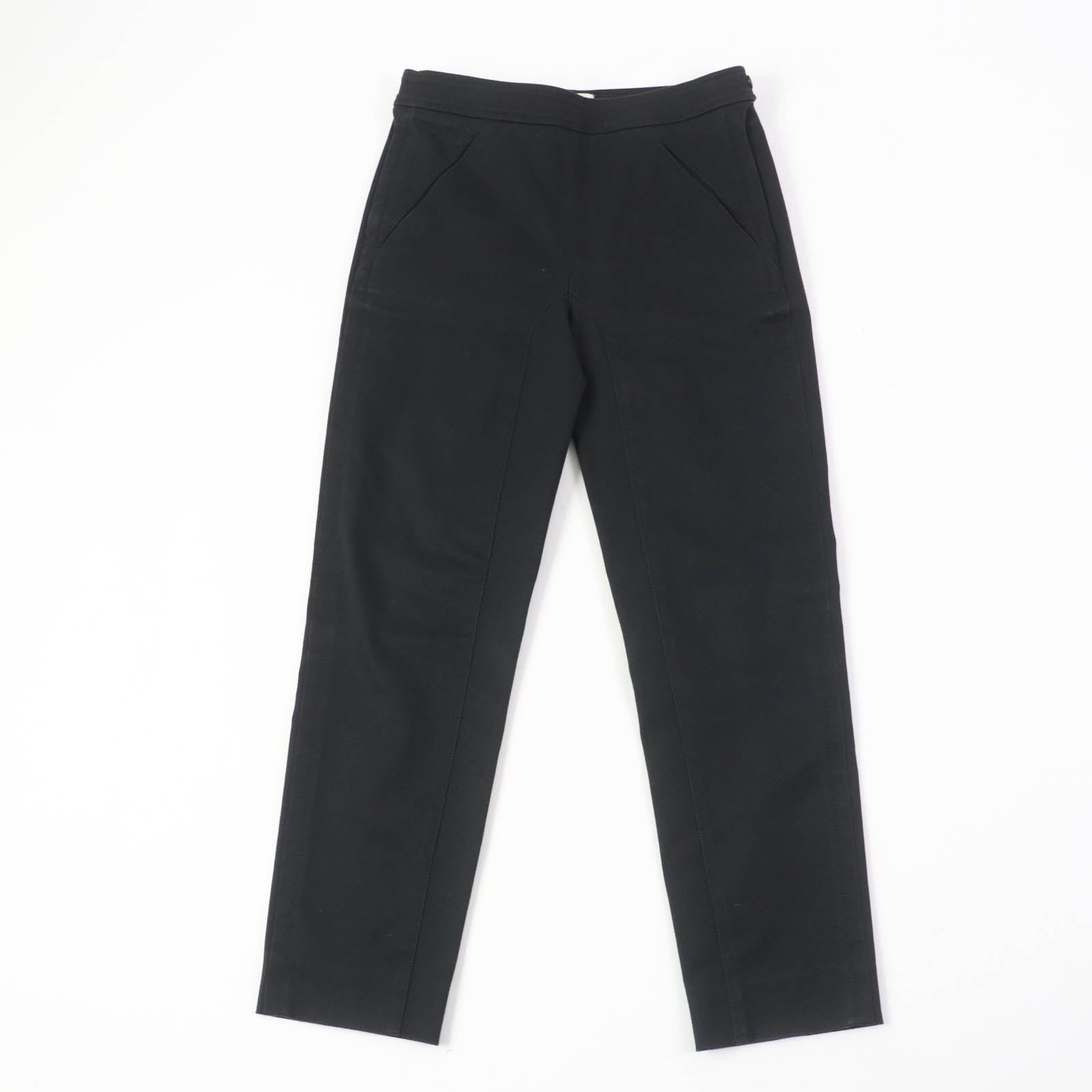 HERMES Skinny Pants Black 34 Women