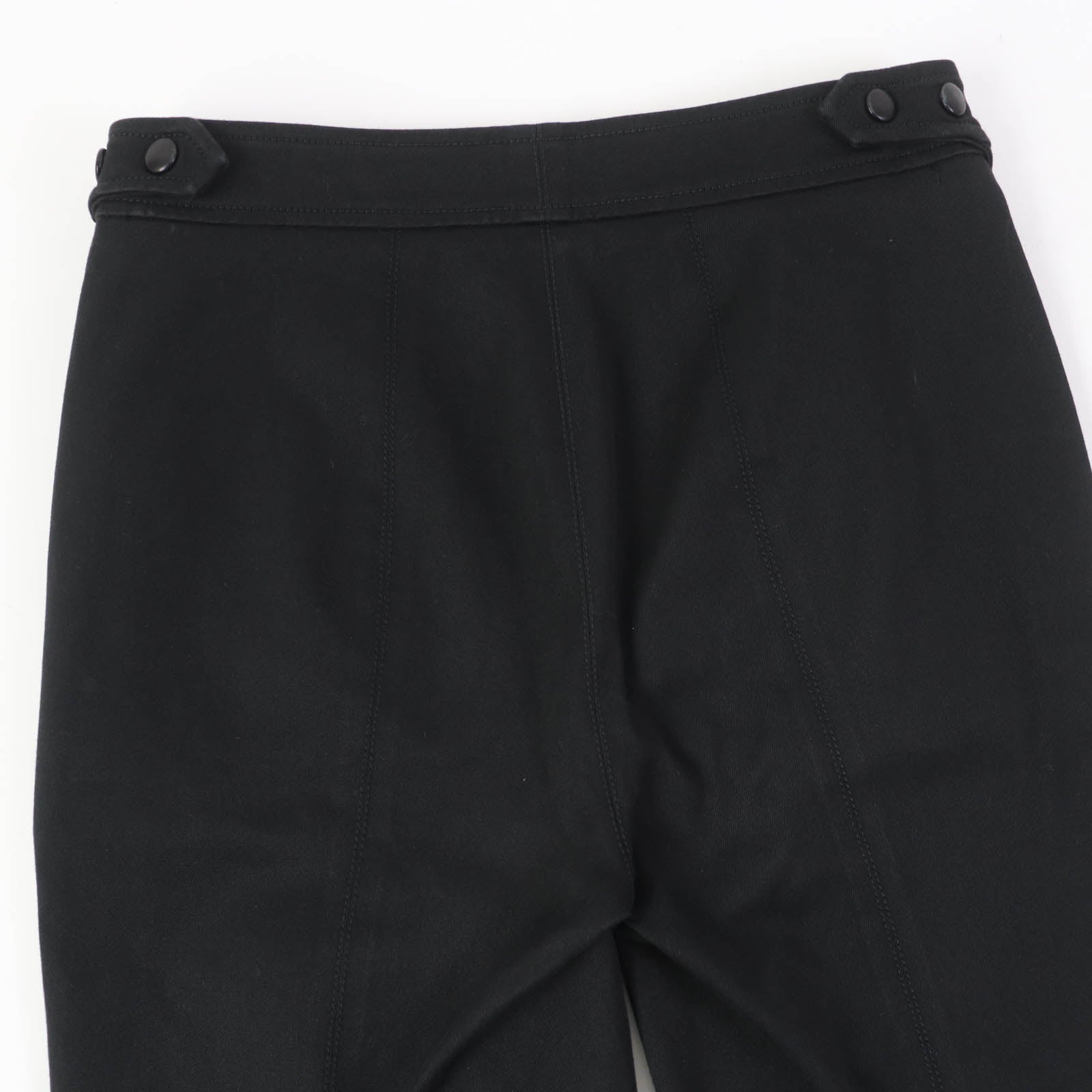 HERMES Skinny Pants Black 34 Women