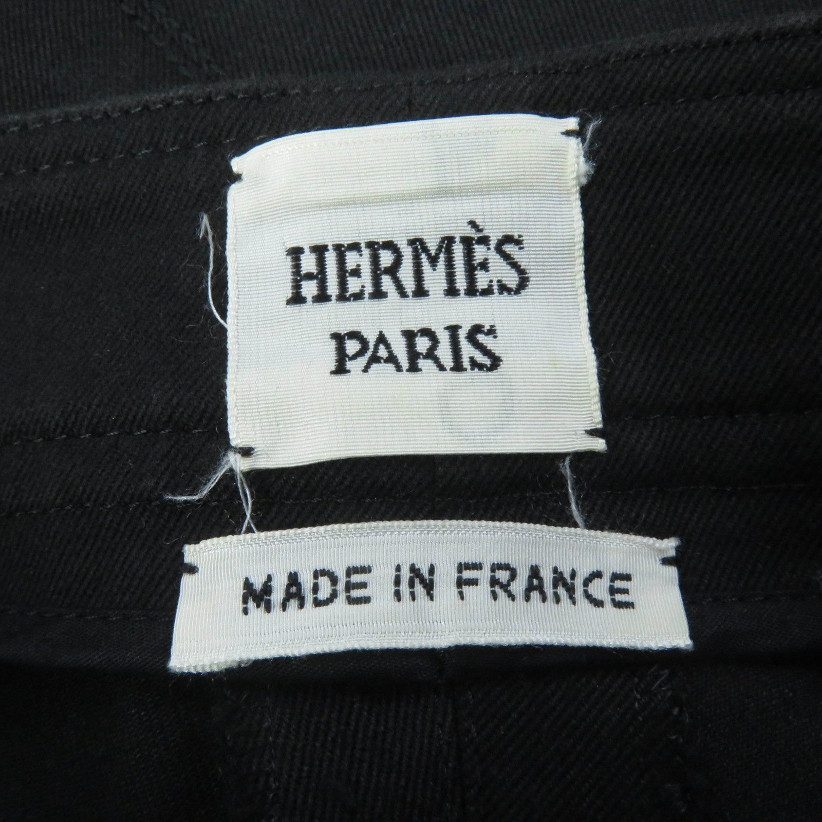 HERMES Skinny Pants Black 34 Women