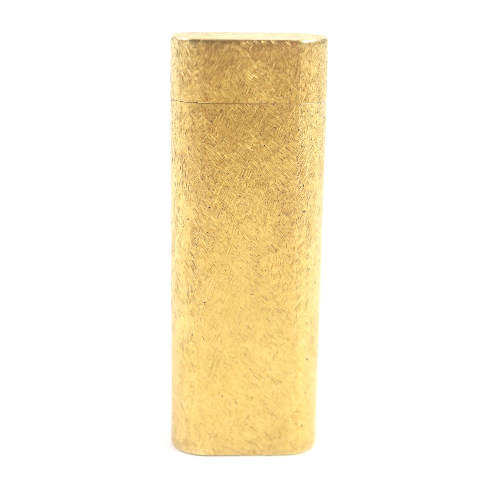 Cartier Oval Pattern Gas Lighter Gold Antique