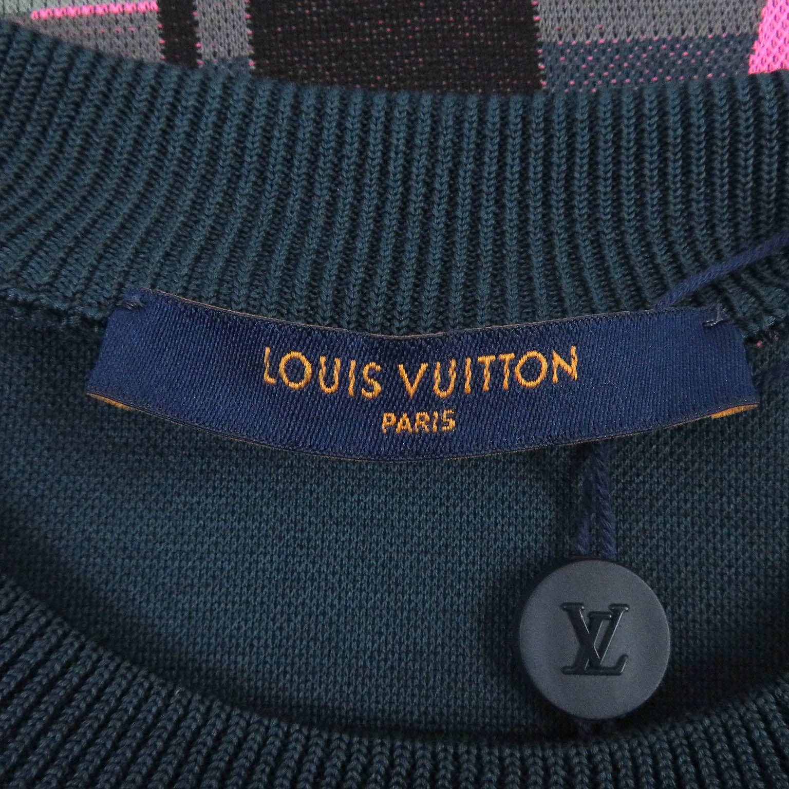 Louis Vuitton Tartan Check Jacquard Sweatshirt M