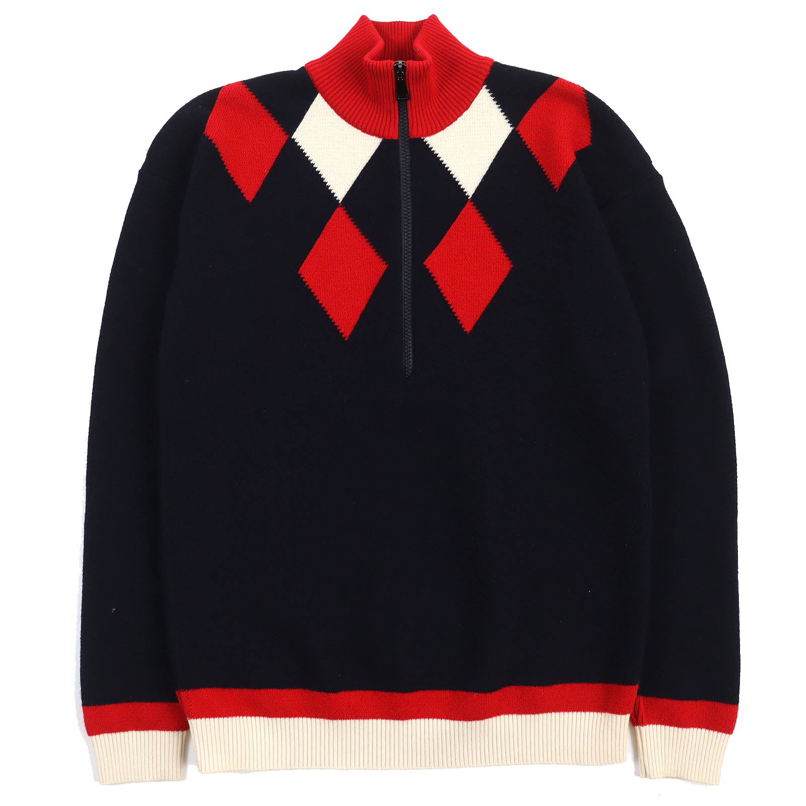 Moncler Wool Polyester Knit High Neck Sweater S