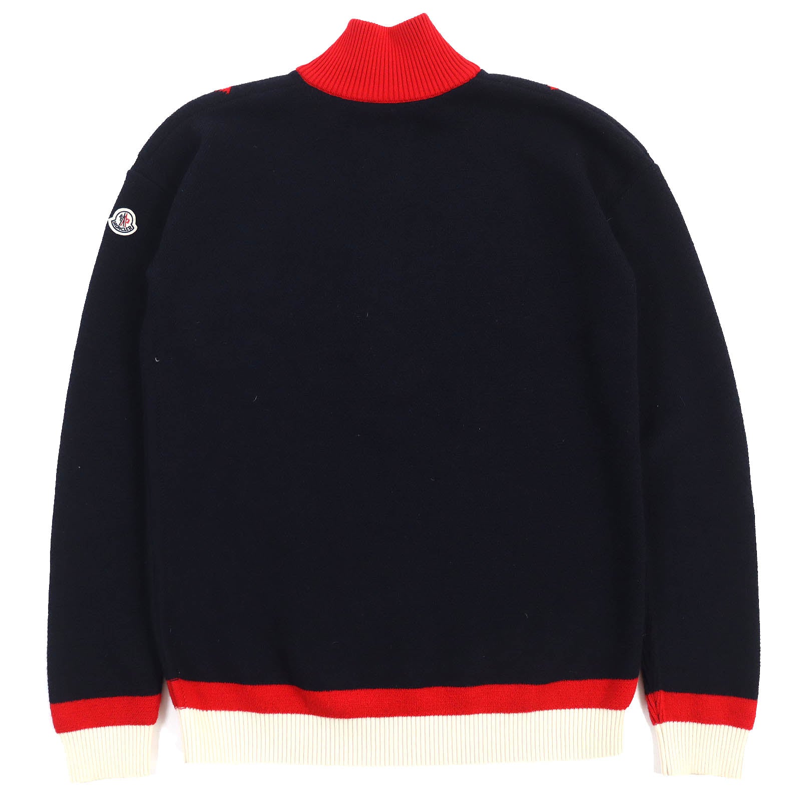 Moncler Wool Polyester Knit High Neck Sweater S