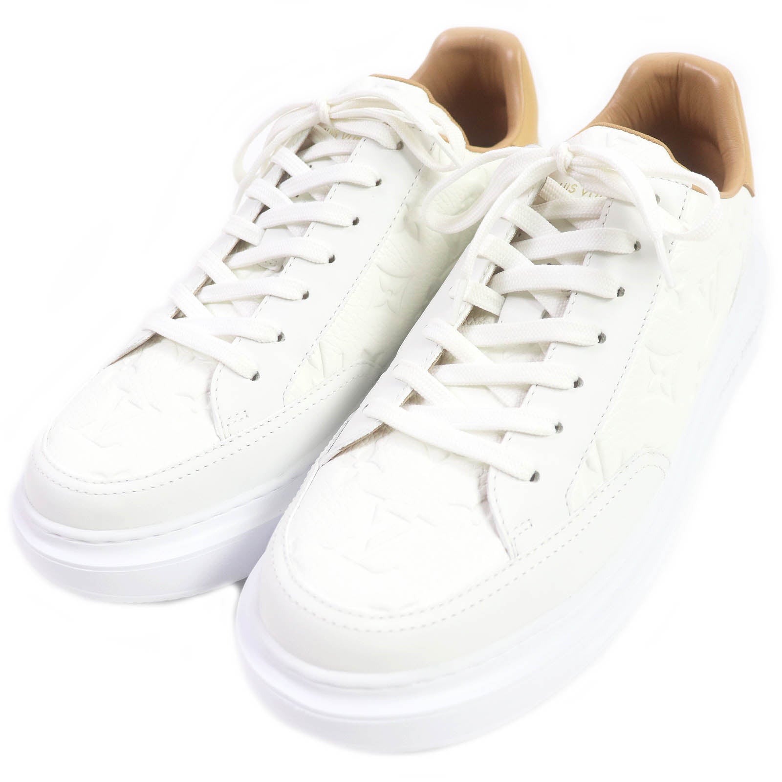 Louis Vuitton Monogram Leather Low Cut Sneakers