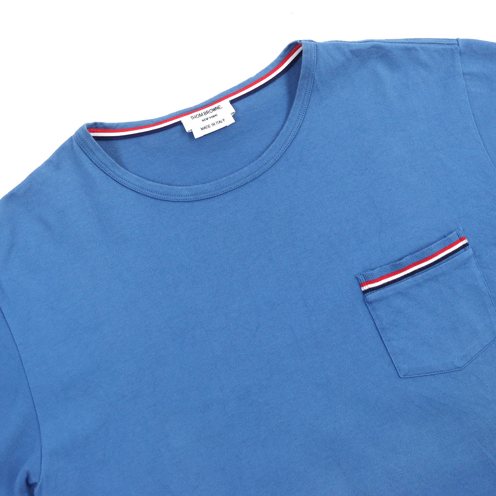 Thom Browne Cotton Pocket Crew Neck T-shirt